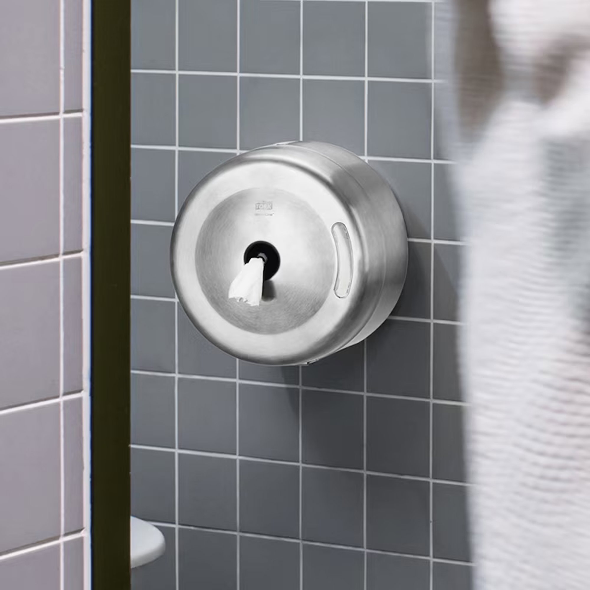 Toilettenpapierspender Einzelblatt | Edelstahl | Tork 472054 T8