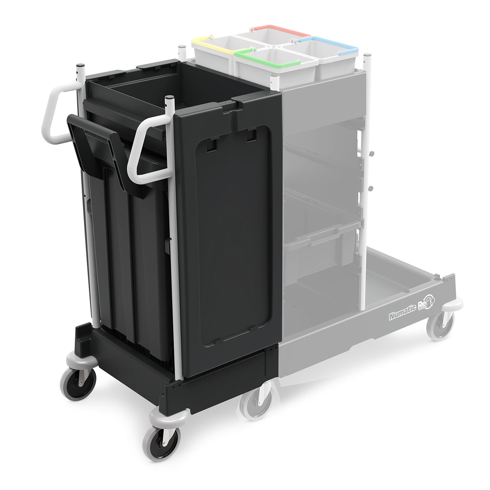 Geschlossenes Abfallsystem mit (1 x 120 Liter)