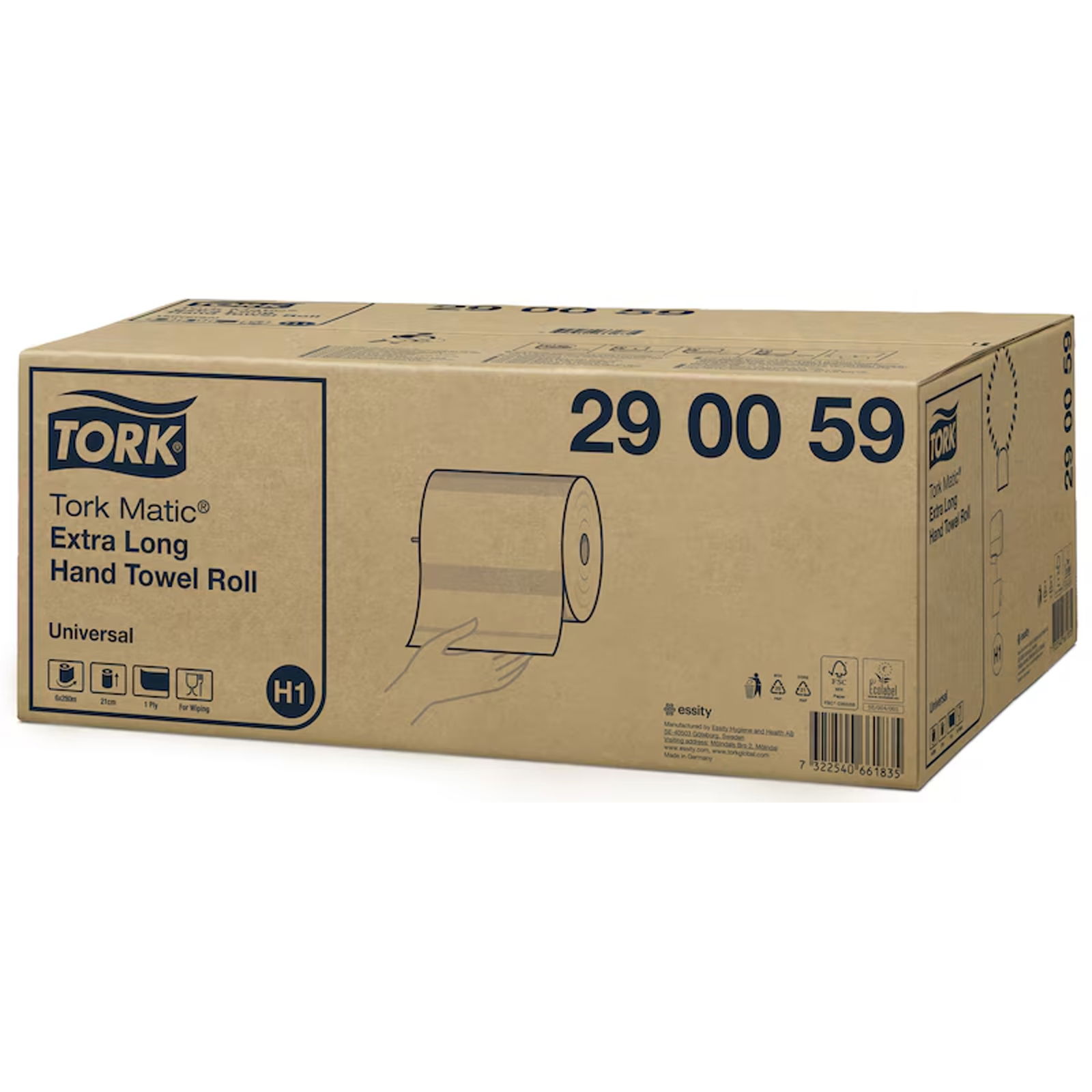 Essuie-mains en rouleau TORK 290059 H1 Matic extra long