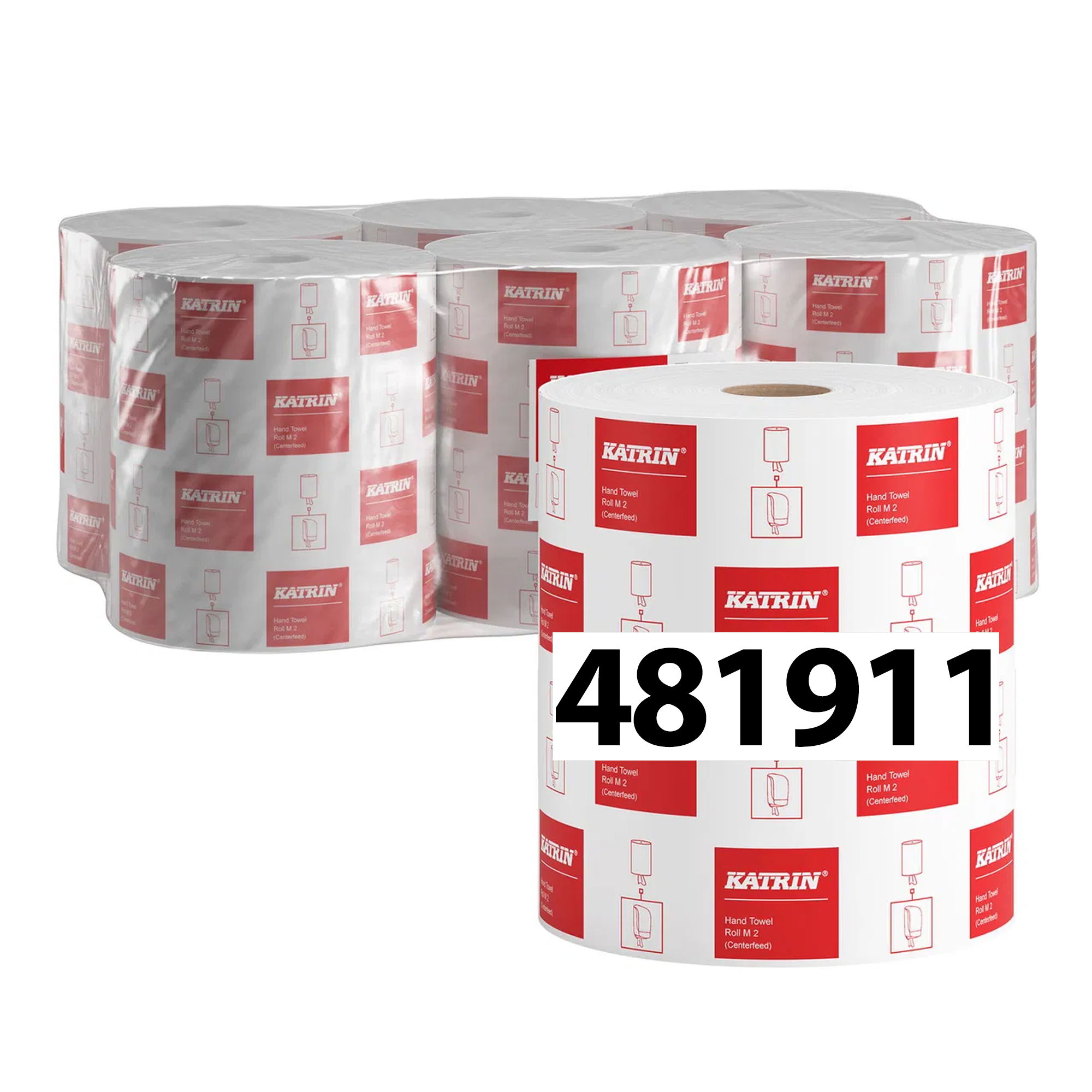 Papierhandtuchrollen | 150 m | 2-lagig | Zellstoff | Katrin M2