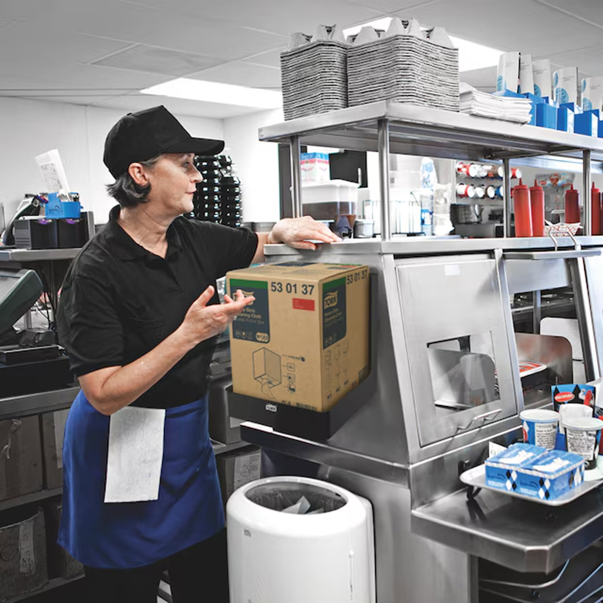 Kartonhalterung für Innenabrollung | Tork 207210 W3