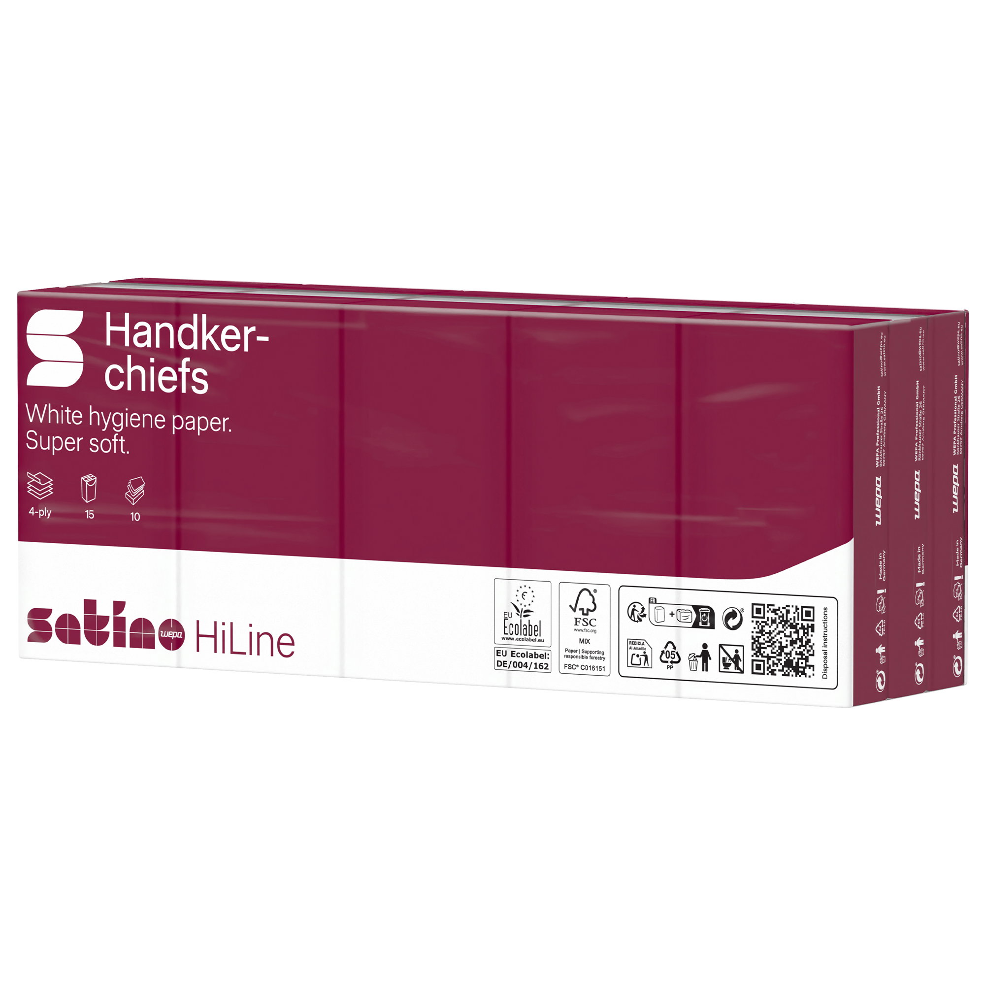 Toilettenpapier, Weiß, Weich, Hygiene, 4er Pack