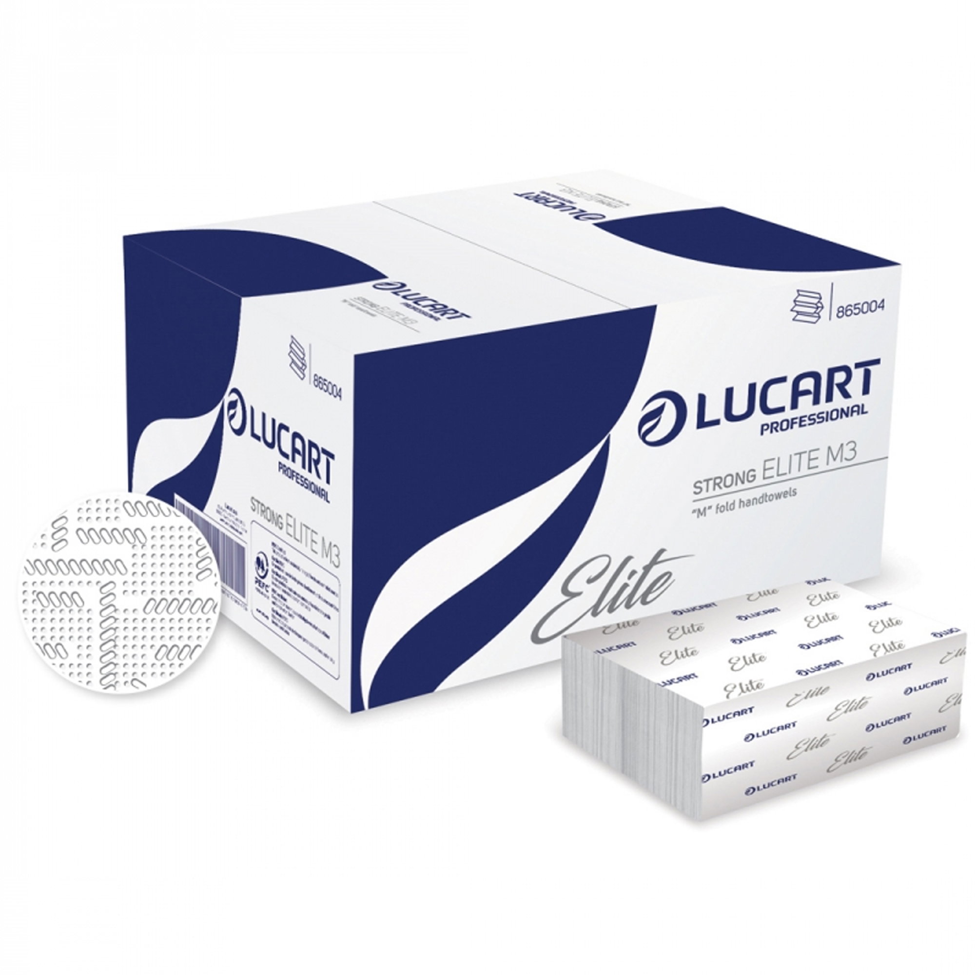 Papierhandtücher M-Falz | 3-lagig | Zellstoff | Lucart Strong ELITE M3
