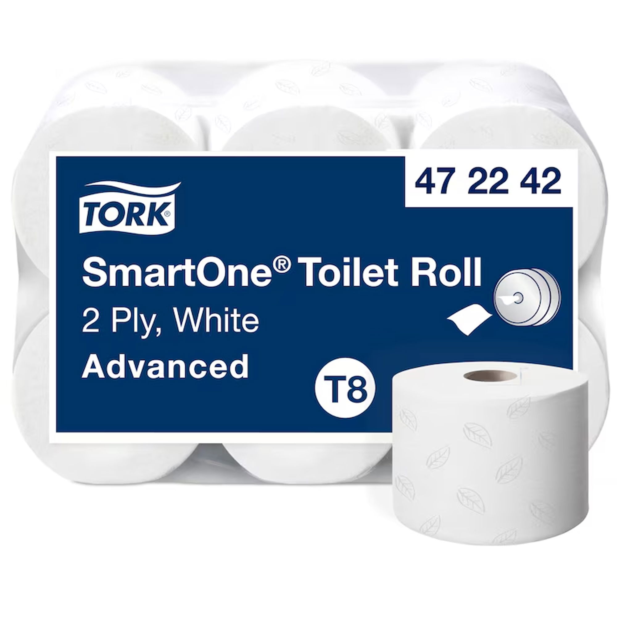 Toilettenpapier Jumborolle | 2-lagig | Recycling | 207 m | 1150 Blatt | TORK 472242 T8