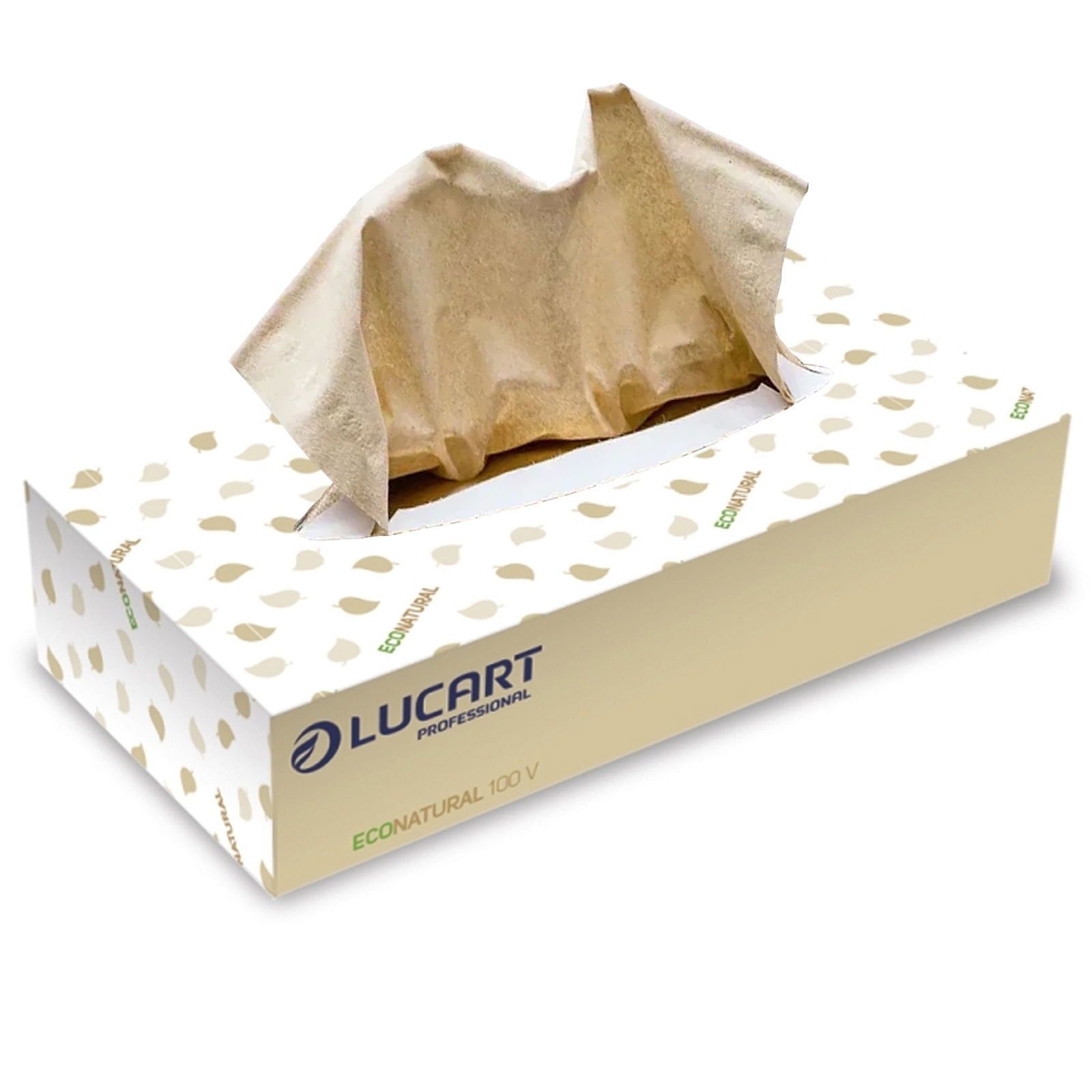 Mouchoirs cosmétiques Lucart EcoNatural 100 V 2 plis recyclés 100 feuilles