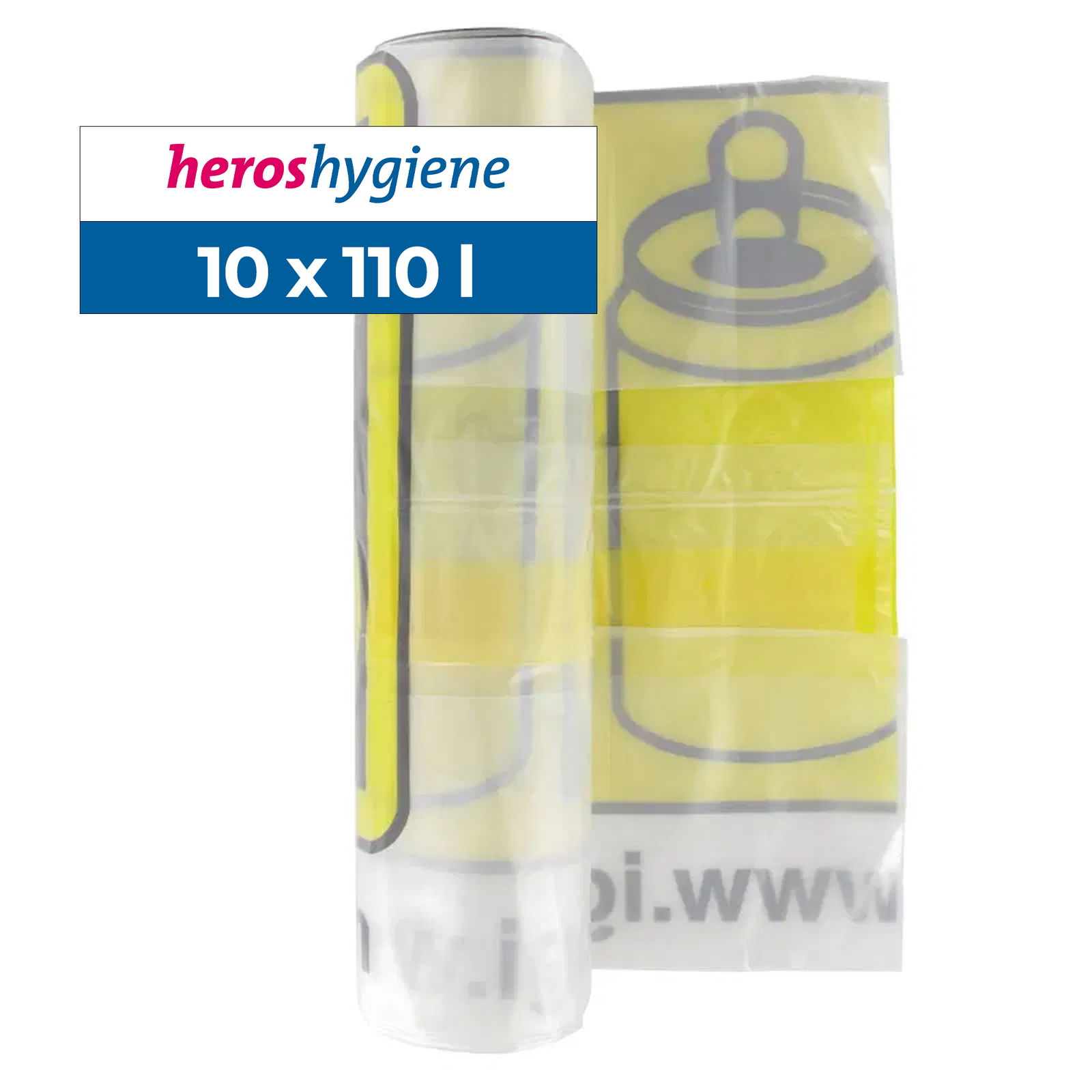 10x aluminum collection bags 110 liters