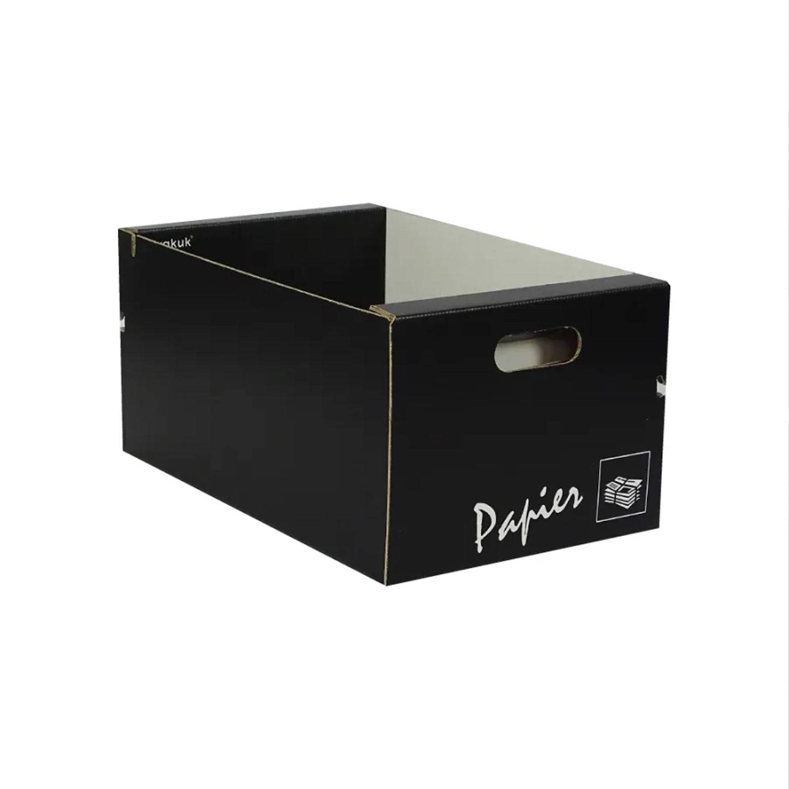 Waste paper container for paper disposal | Black