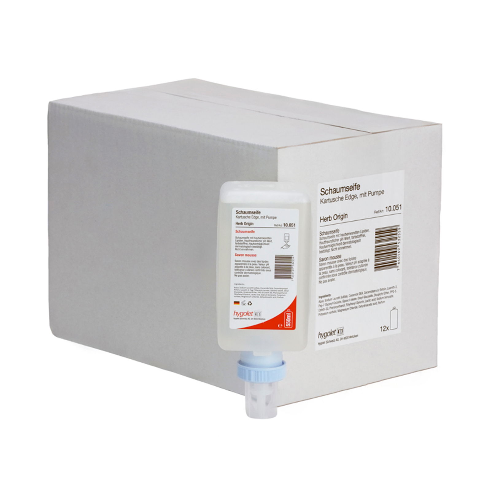 Foam soap cartridge Edge 550 ml Herb Origin 10.051