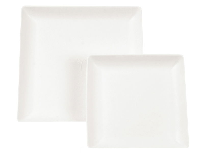 Zuckerrohr Teller quadratisch