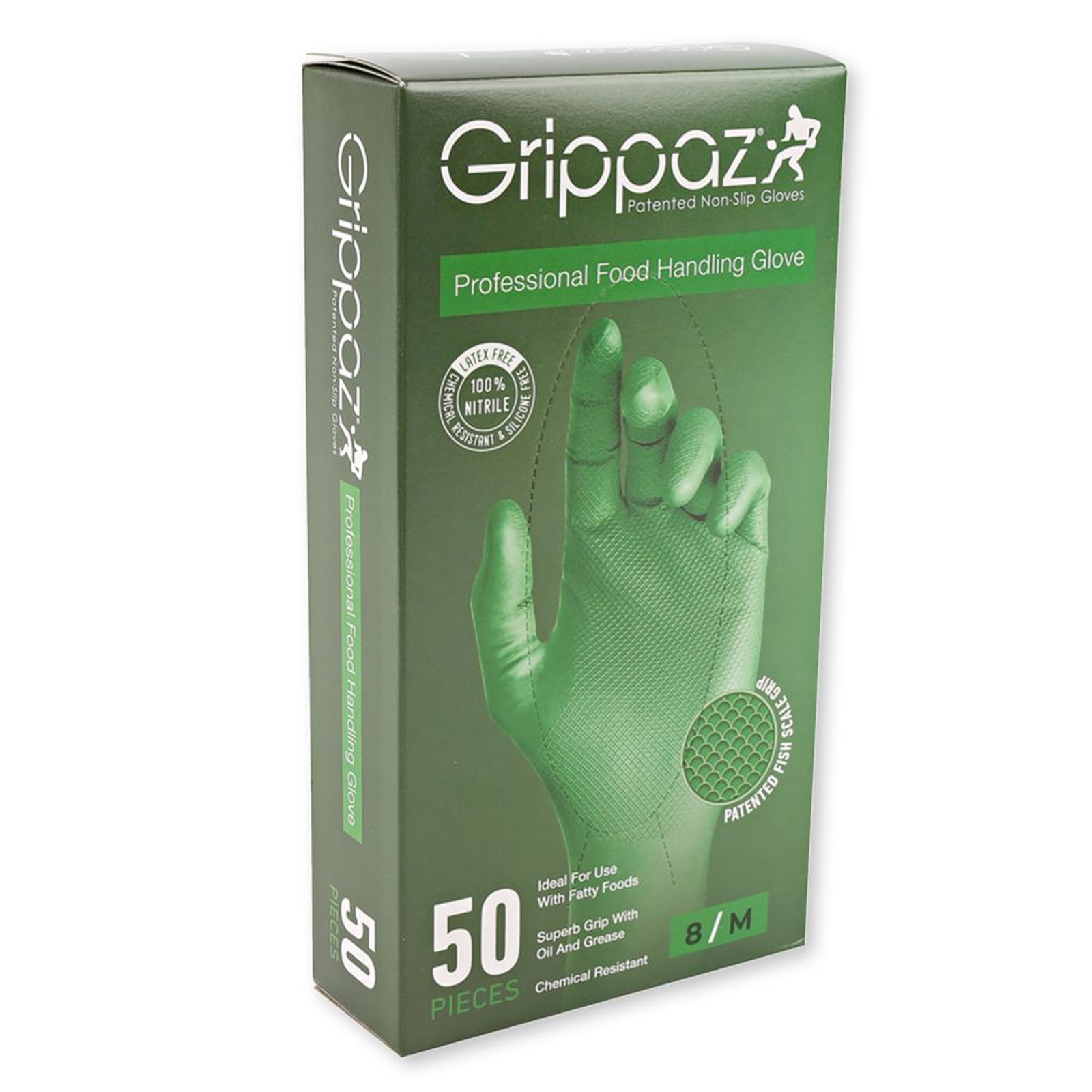 Nitrile gloves green Power Grip powder-free