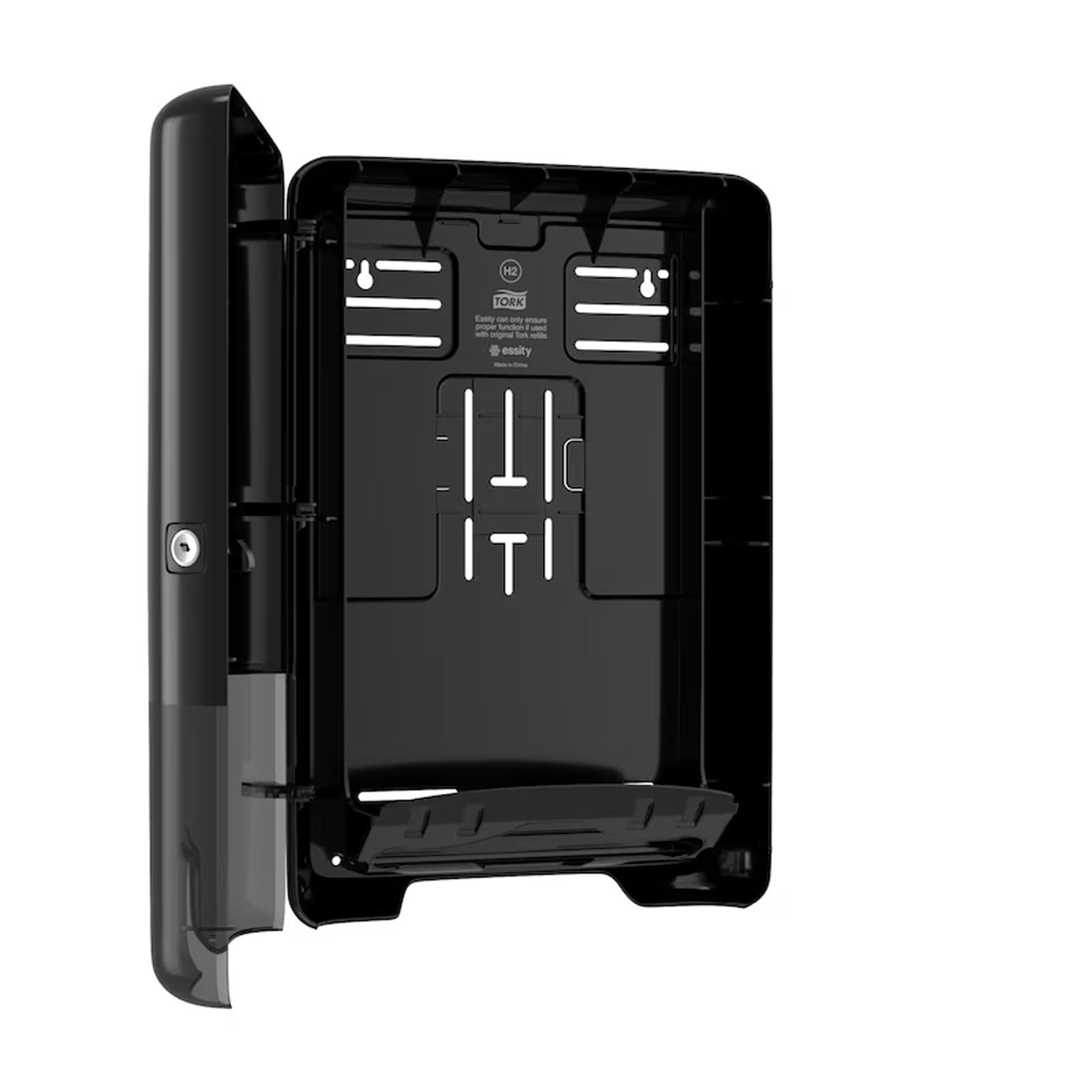 TORK 552008 H2 Xpress Handtuchspender schwarz offen