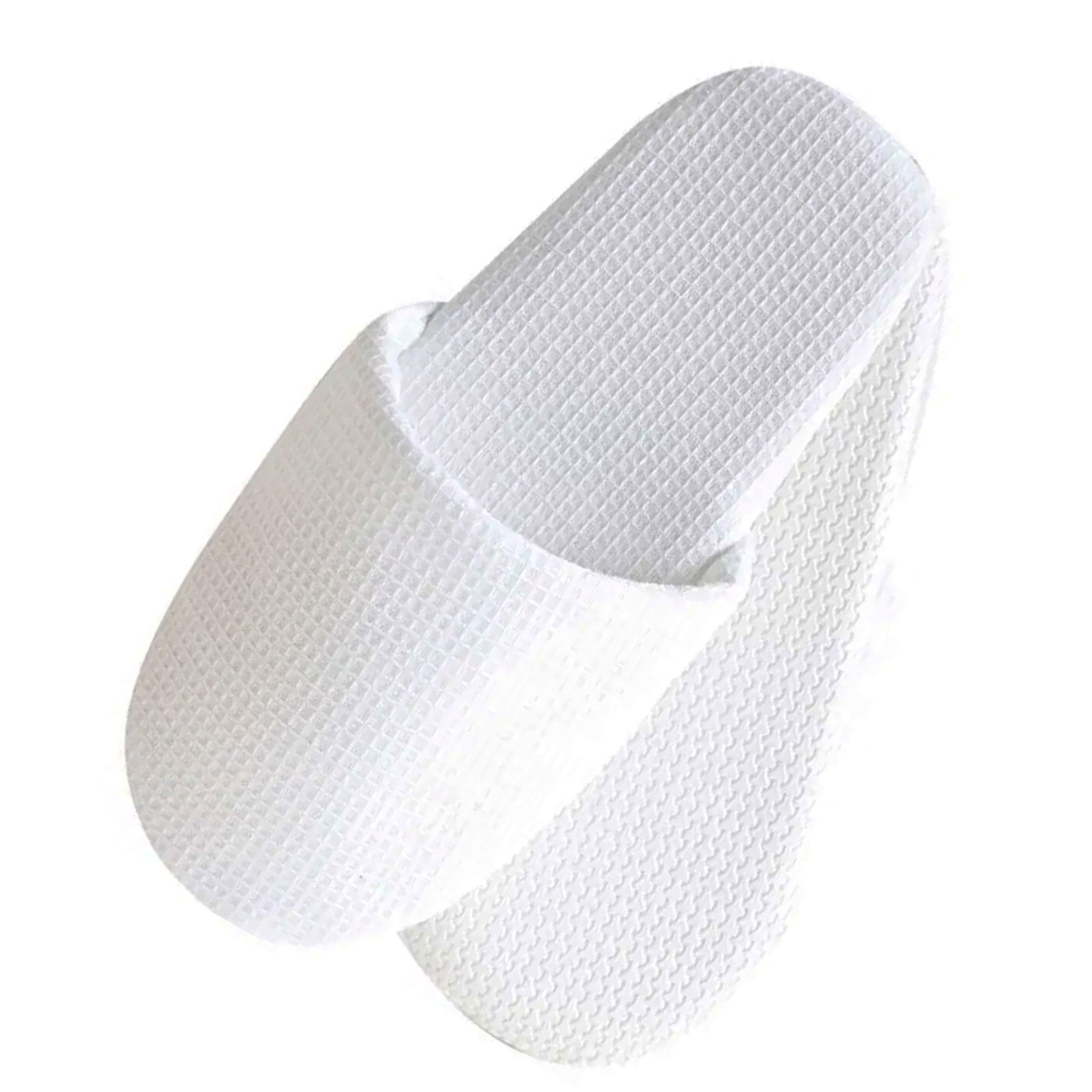 100 paia di pantofole per hotel, bianche, chiuse, lunghe 28 cm, in cotone