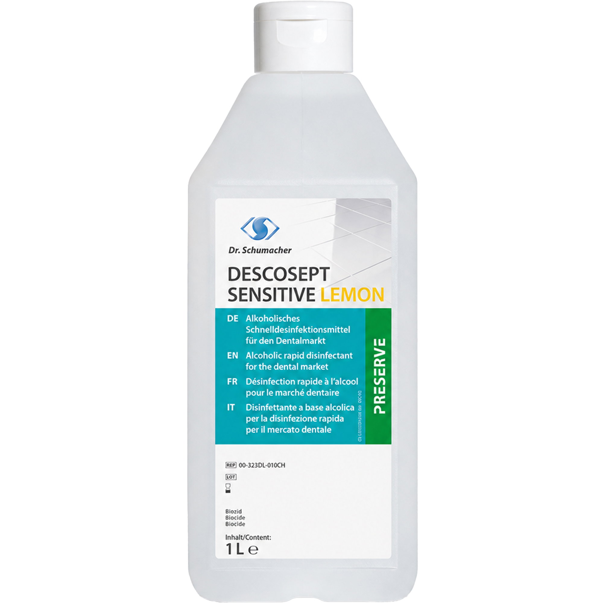 Désinfectant pour surfaces | Dr. Schumacher Descosept Sensitive Lemon