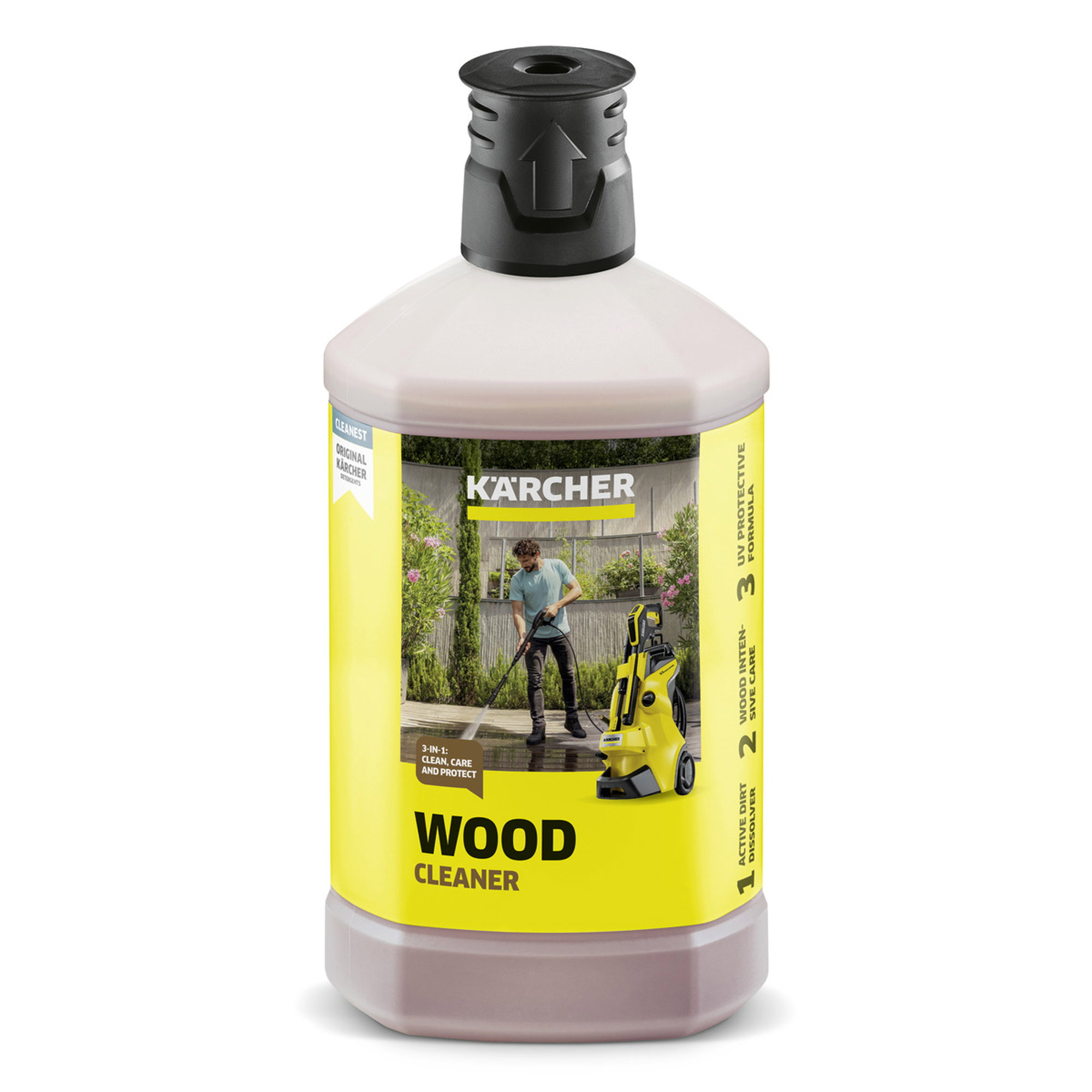 Holzreiniger, Holzpflege, Kärcher, Flasche, Reinigungsmittel