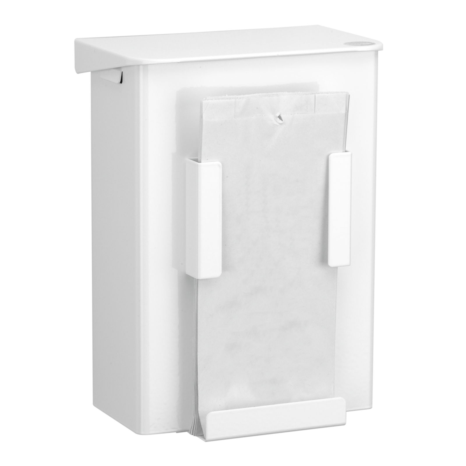 Cestino igienico con dispenser di sacchetti igienici 6 litri in alluminio