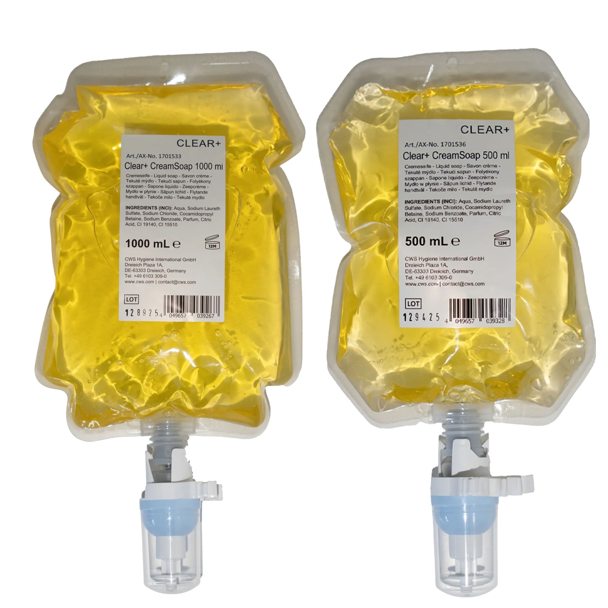 Cremeseife | 500 ml & 1'000 ml | Clear+