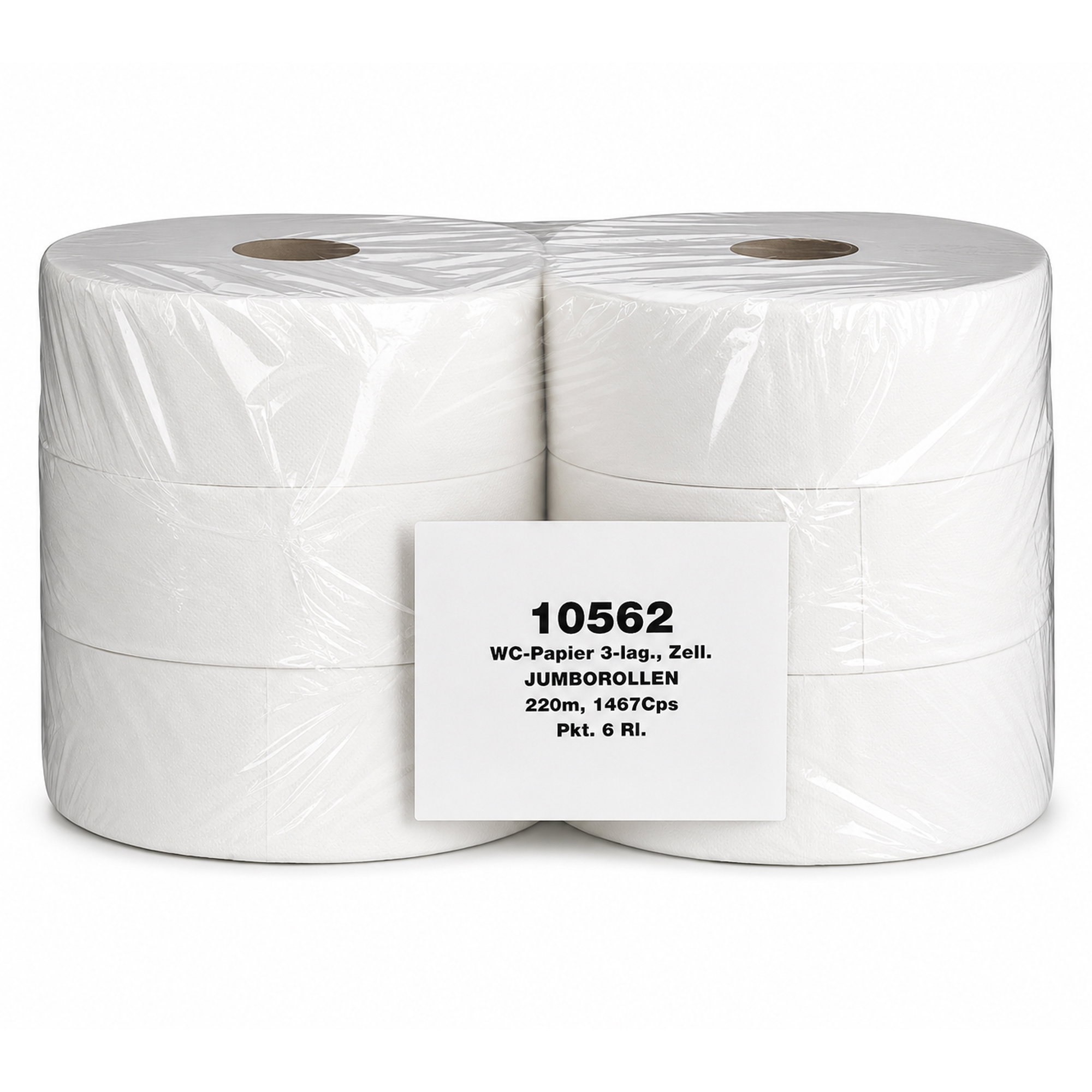 WC-Papier, Klopapier, 3-lag, Zellstoff, Rollen