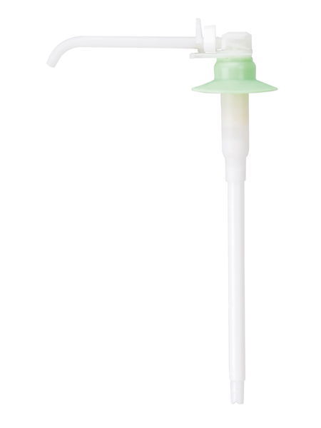 Plastic pump with spray effect