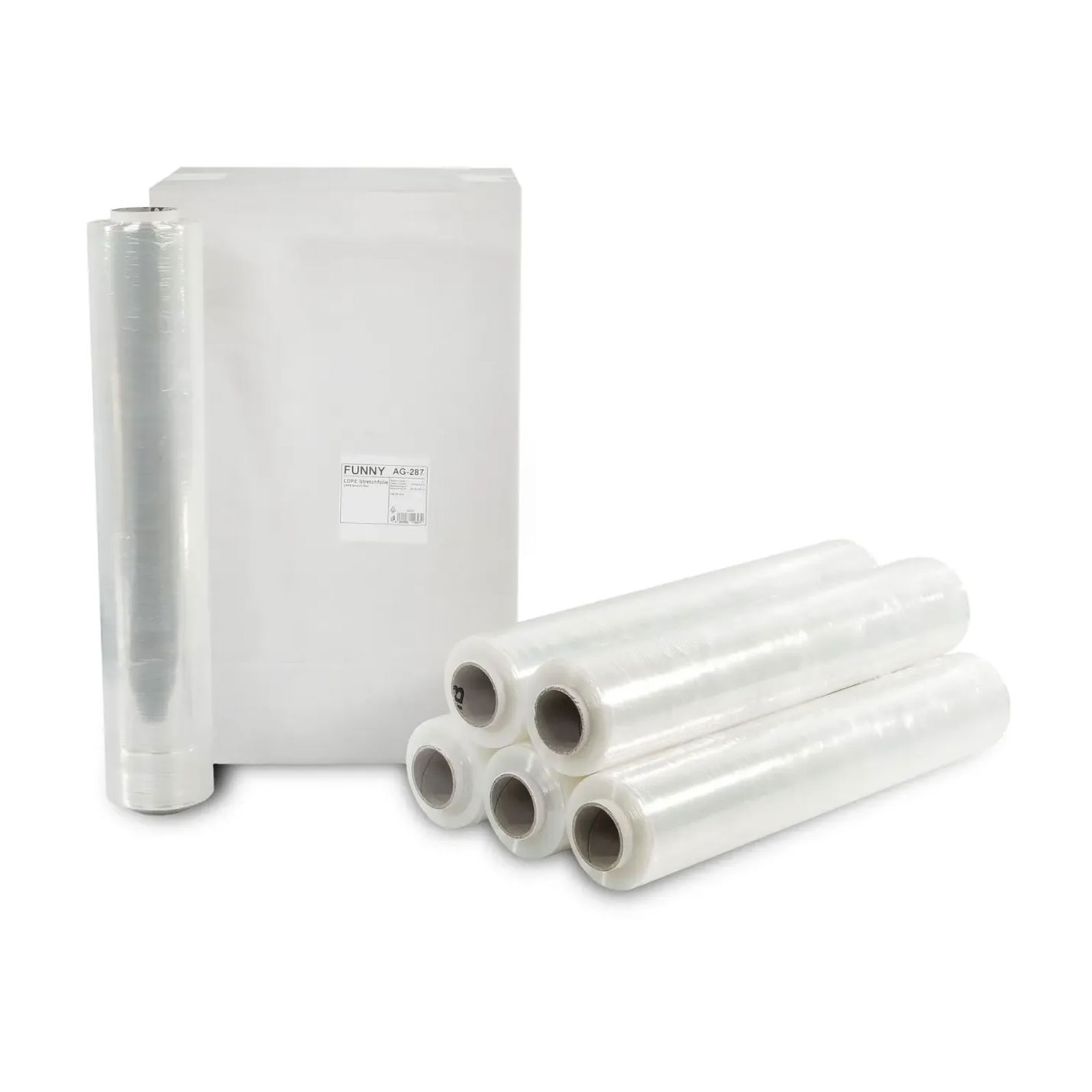 Funny Maschinen-Stretchfolie AG-290 Rolle LDPE transparent