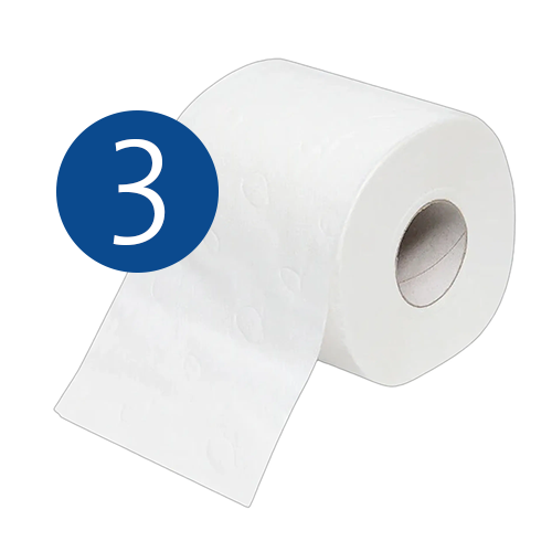 3-ply toilet paper