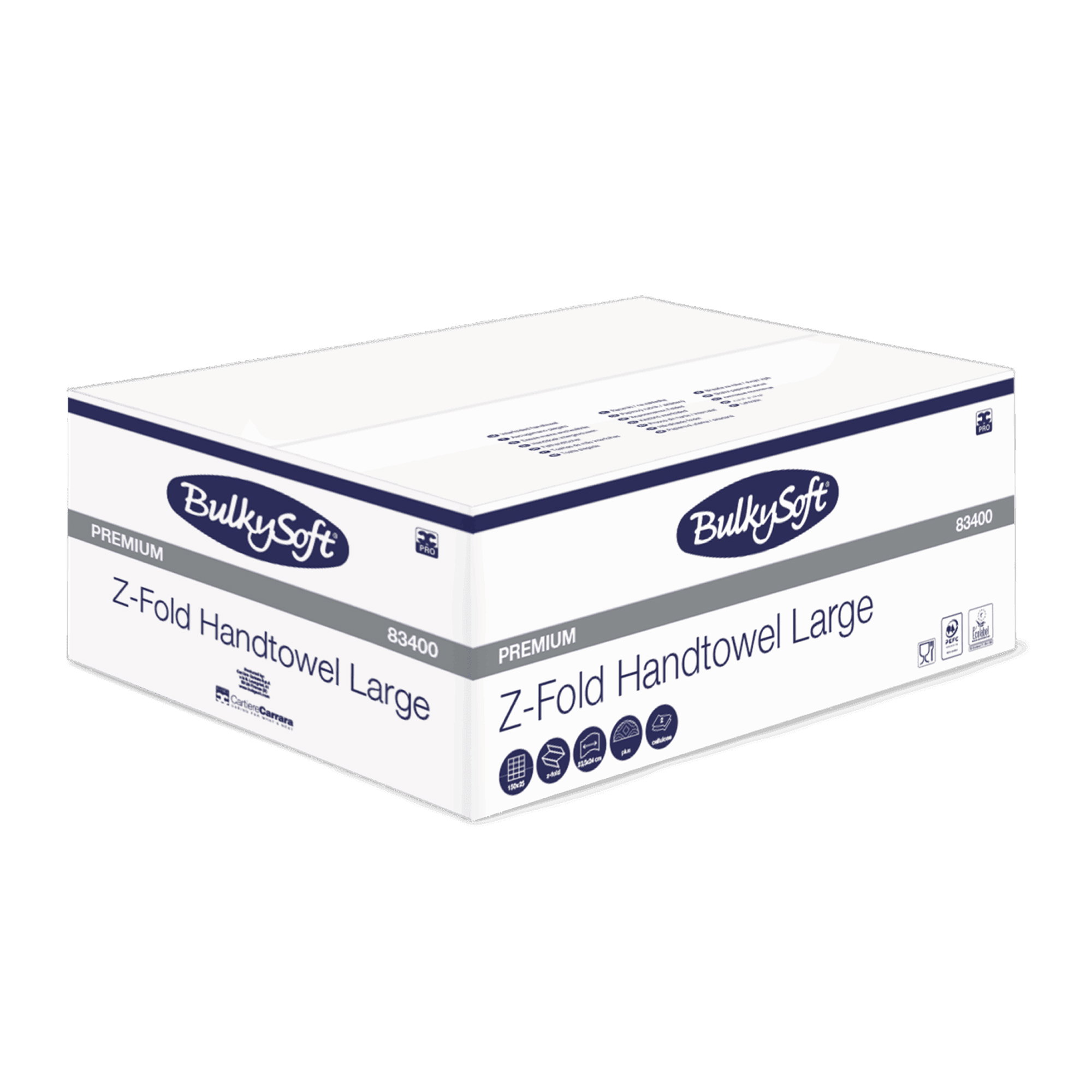 Z-Fold Handtuch Groß, Handtuchrolle, Z-Fold, Premium, BulkSoft
