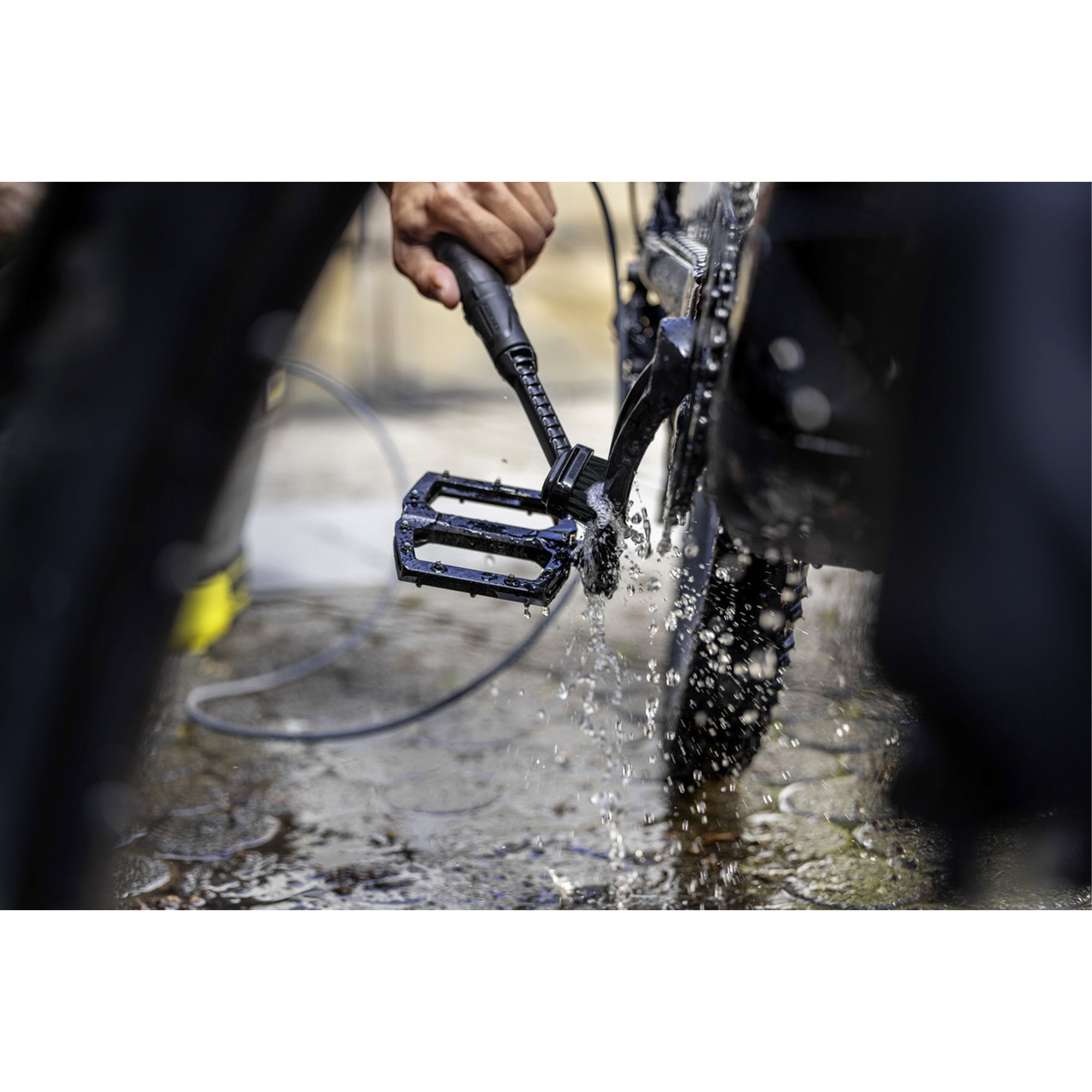 Tretlager, Pedal, Bremse, Wasserstrahl, Mountainbike
