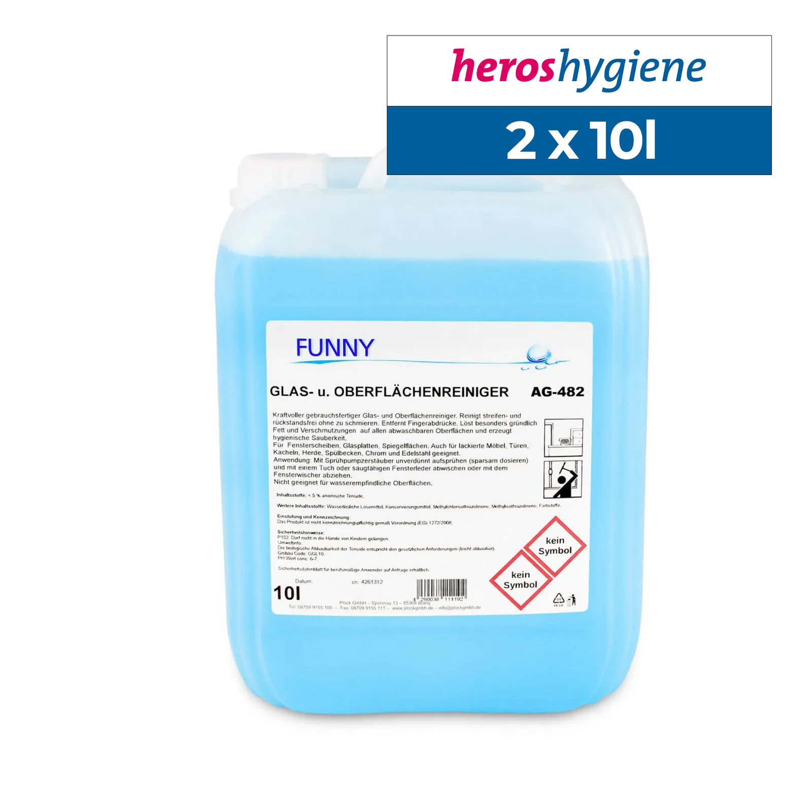 Funny AG-482 Glas-und Oberflächenreiniger Kanister 10 Liter