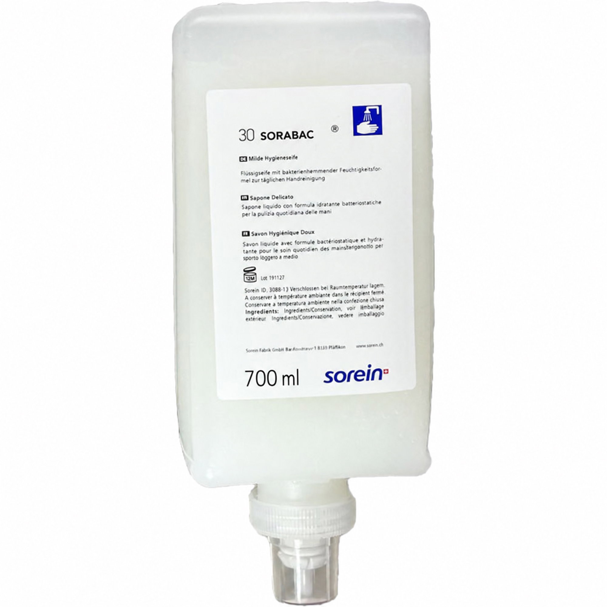 Flüssigseife | 700 ml | bakteriostatisch | sorein Sorabac