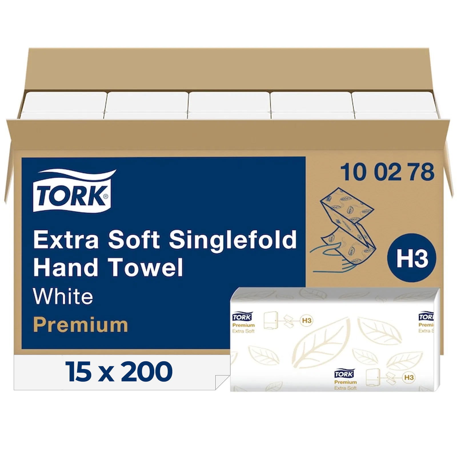 Asciugamano a pieghe intercalate TORK 100278 H2 extra morbido Premium