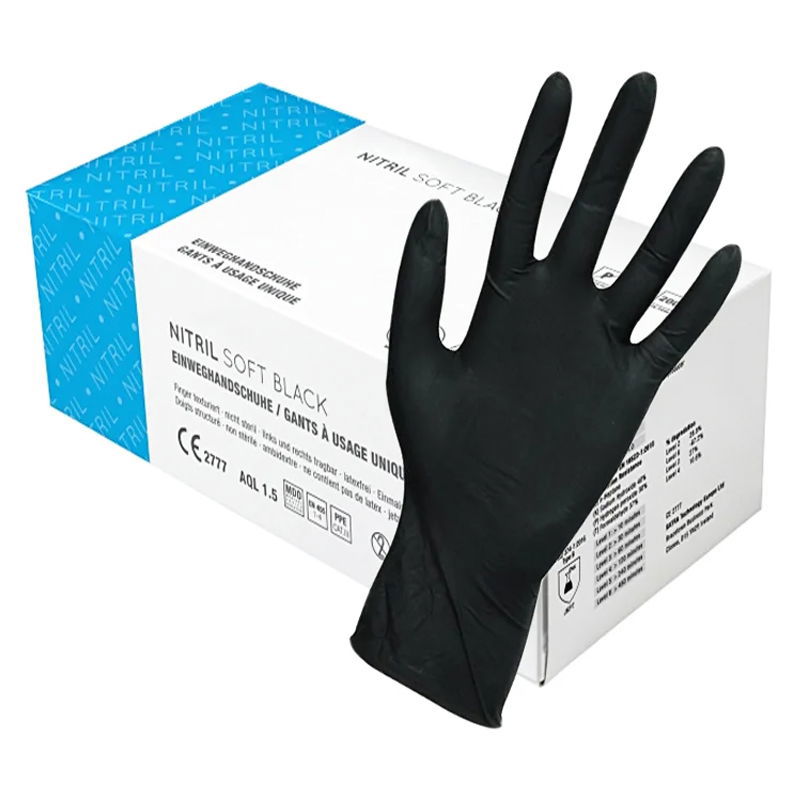 Nitril Einweghandschuhe Ultra Soft Schwarz