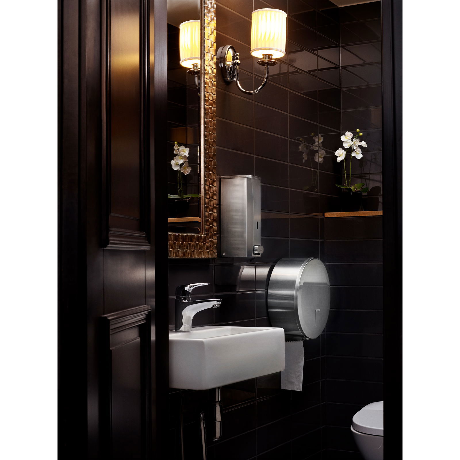 Toilettenpapierspender Jumborolle Edelstahl KATRIN 992967