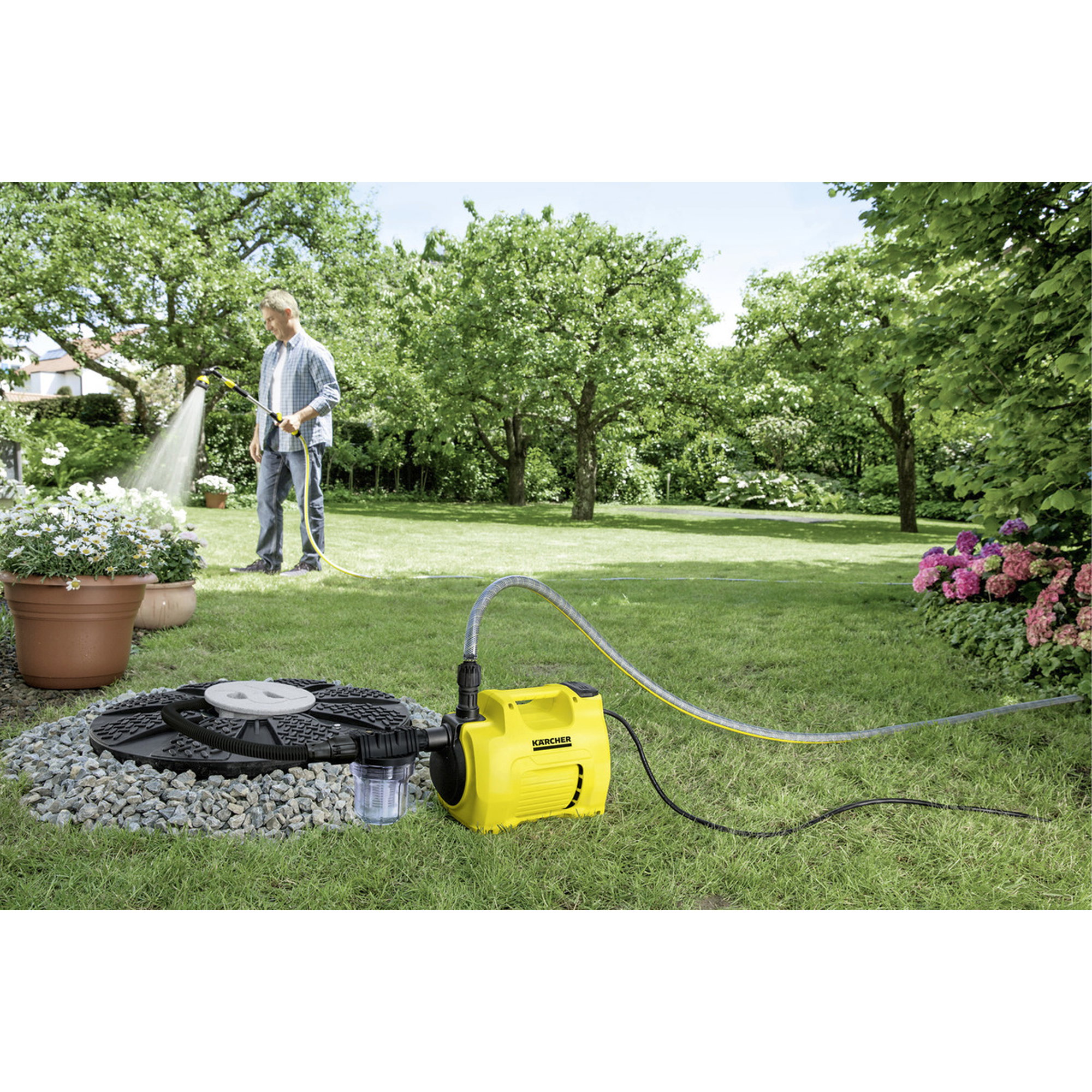Gartenpumpe, Hochdruckpumpe, Gartenbewässerung, Pumpe, Wasserpumpe