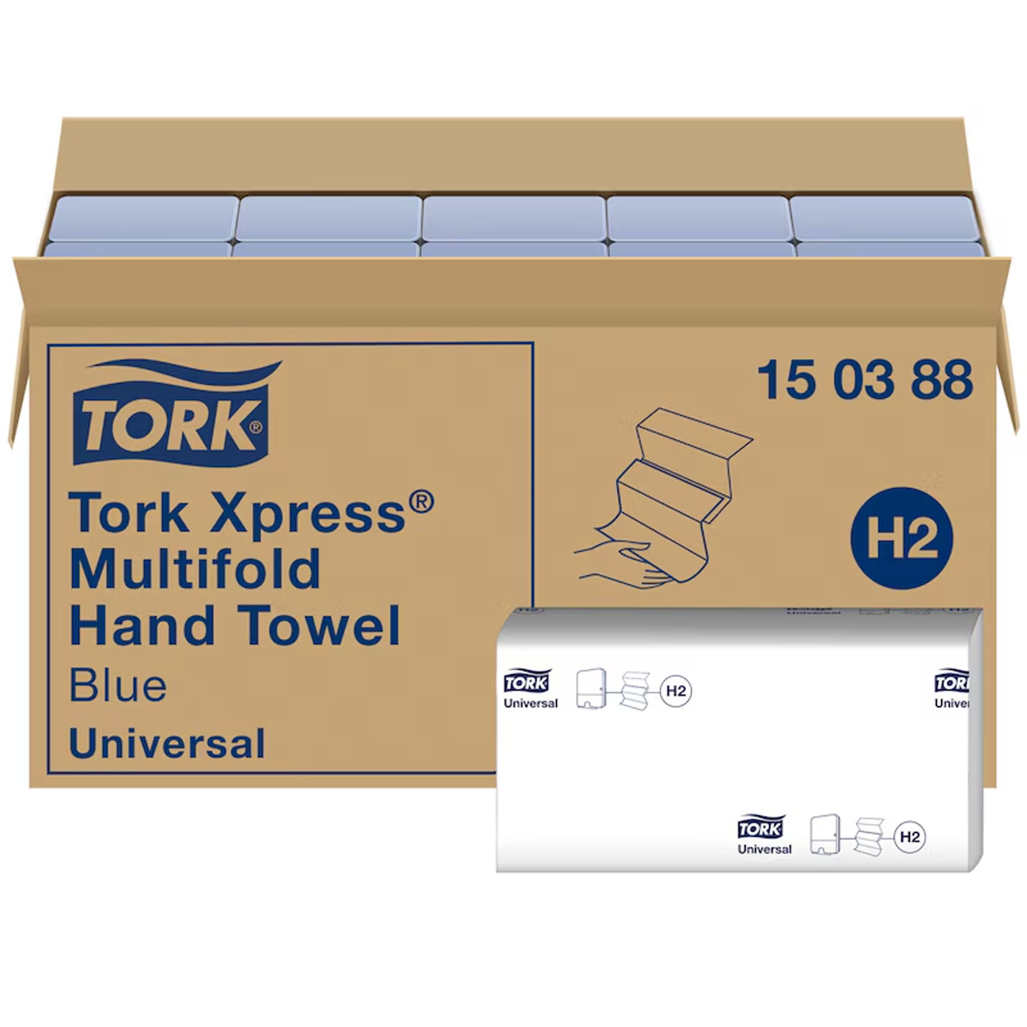 Paper towels Z-fold | 2-ply | recycled | Tork 150388 H2