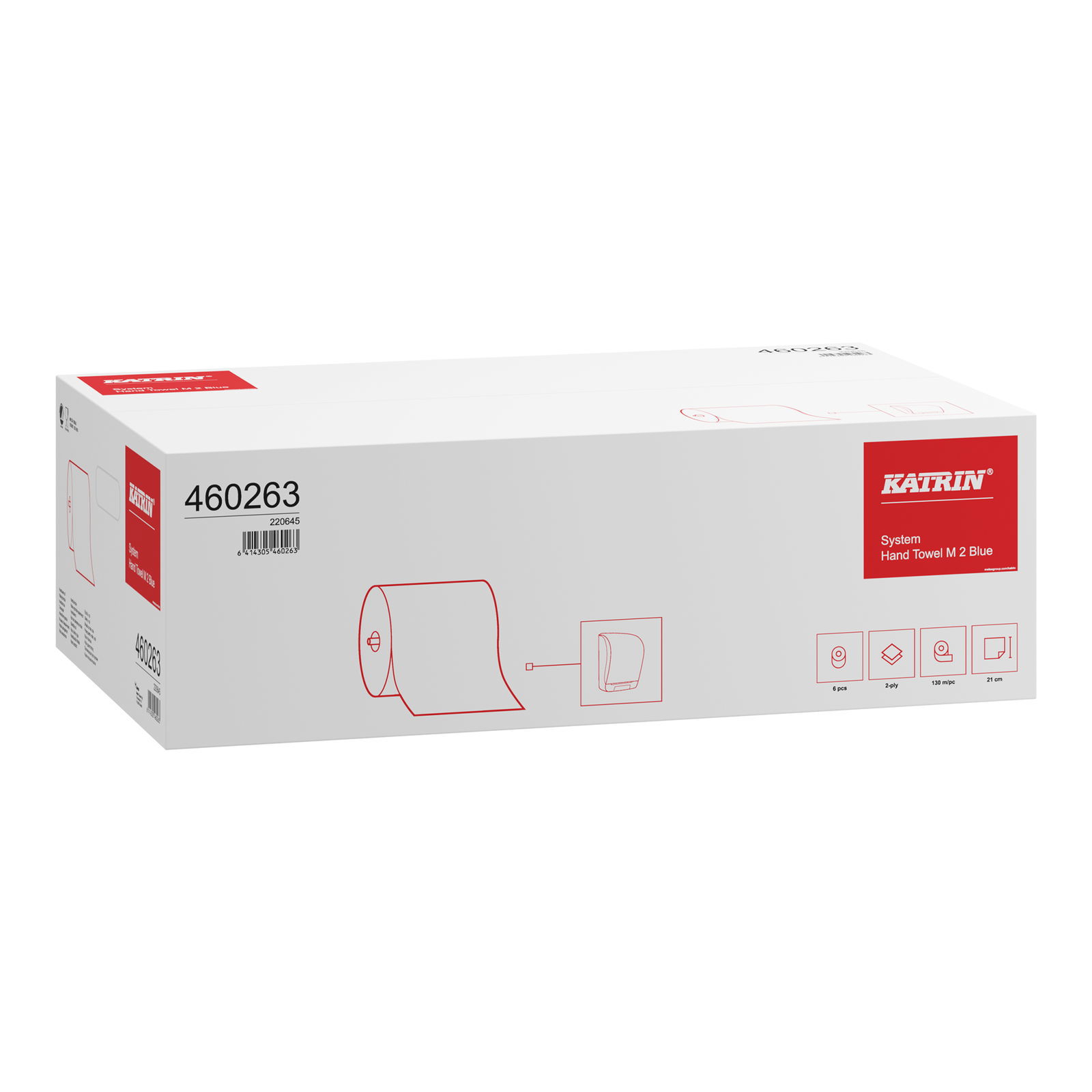 KATRIN 460263 System hand towel roll M 2-ply blue