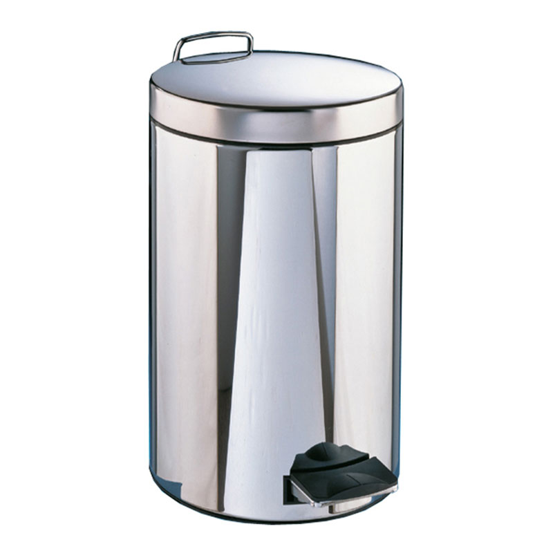 Waste garbage can with foot pedal