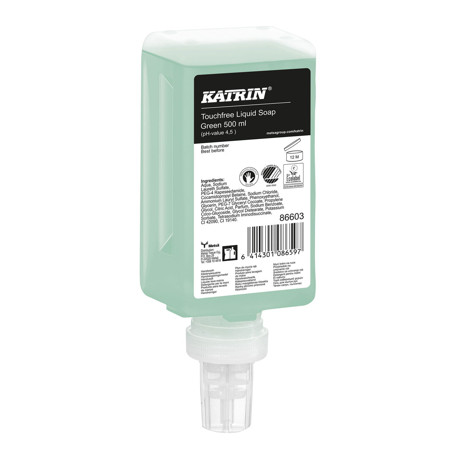 Sapone liquido touchfree Katrin 86603 Fresh 500 ml