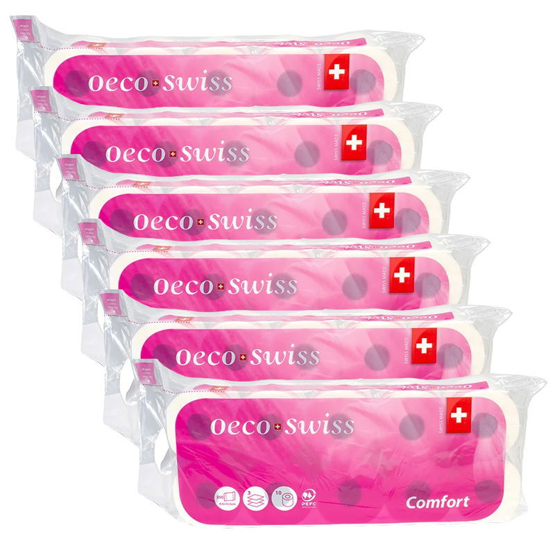 Toilettenpapier Oeco Swiss Comfort 3-lagig 250Blatt