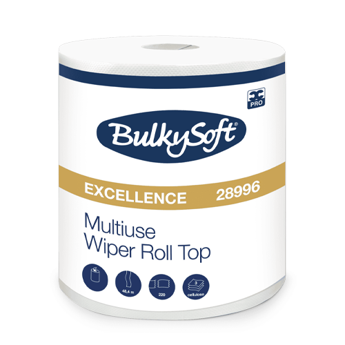 Rouleaux d’essuie-mains en papier BulkySoft