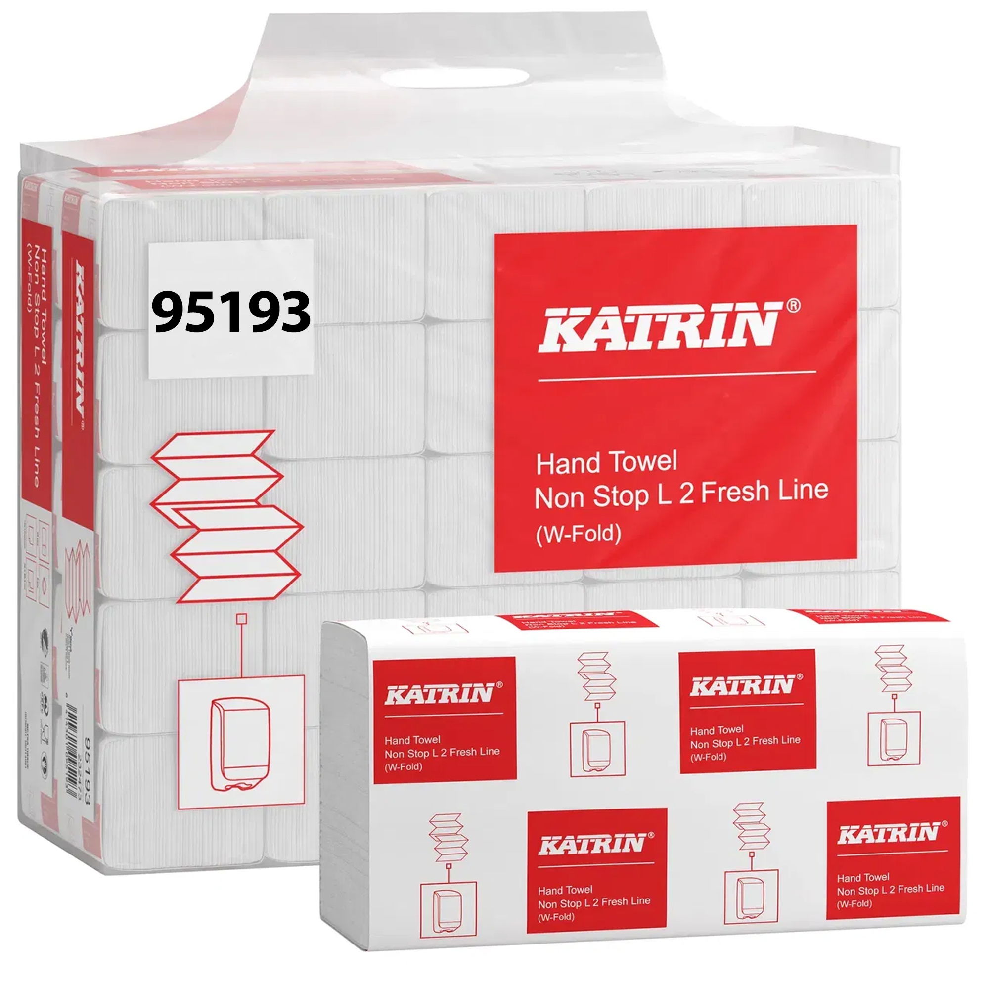 Papierhandtücher W-Falz | 2-lagig | Zellstoff | Katrin