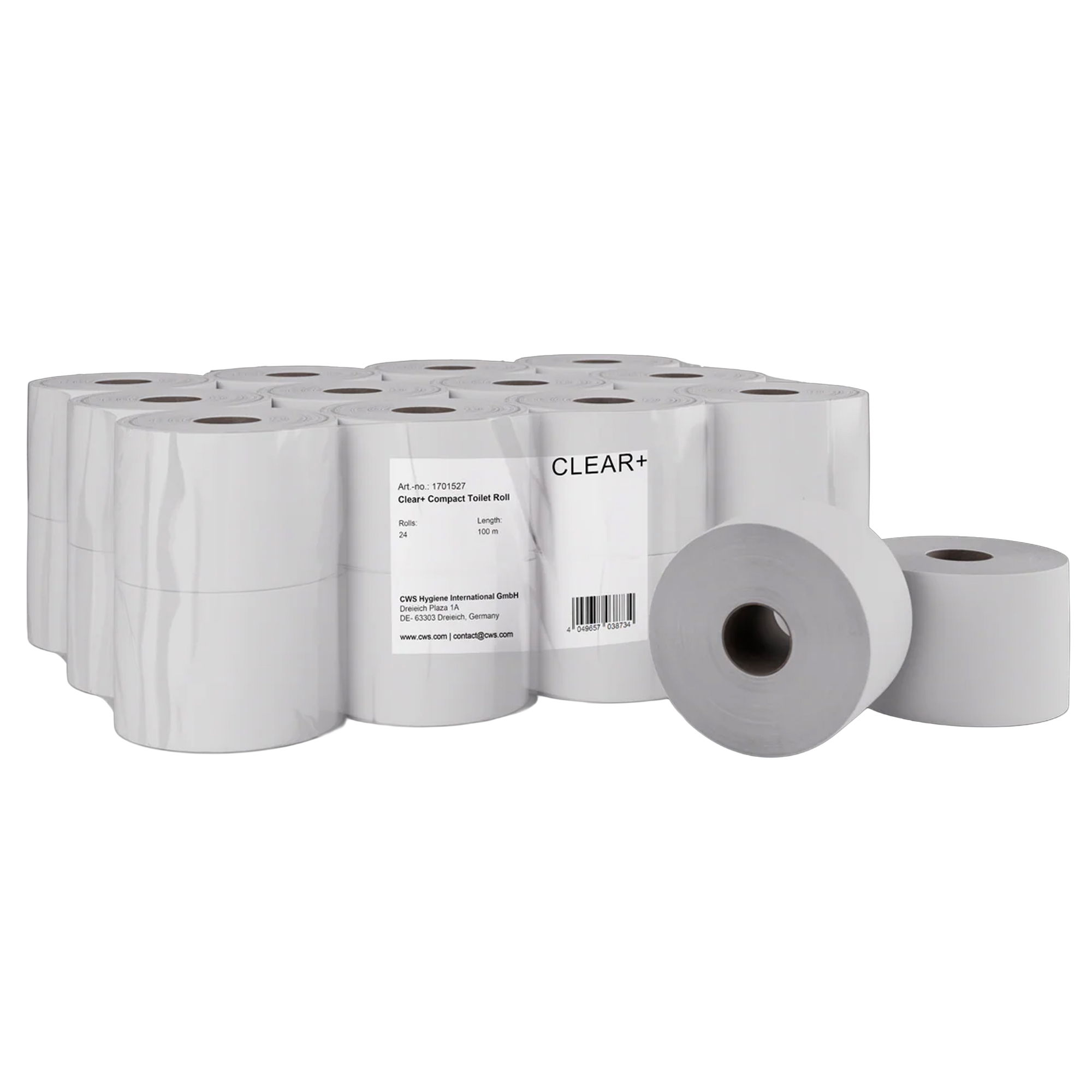 Toilettenpapier | 2-lagig | Zellstoff | 833 Blatt | Clear+