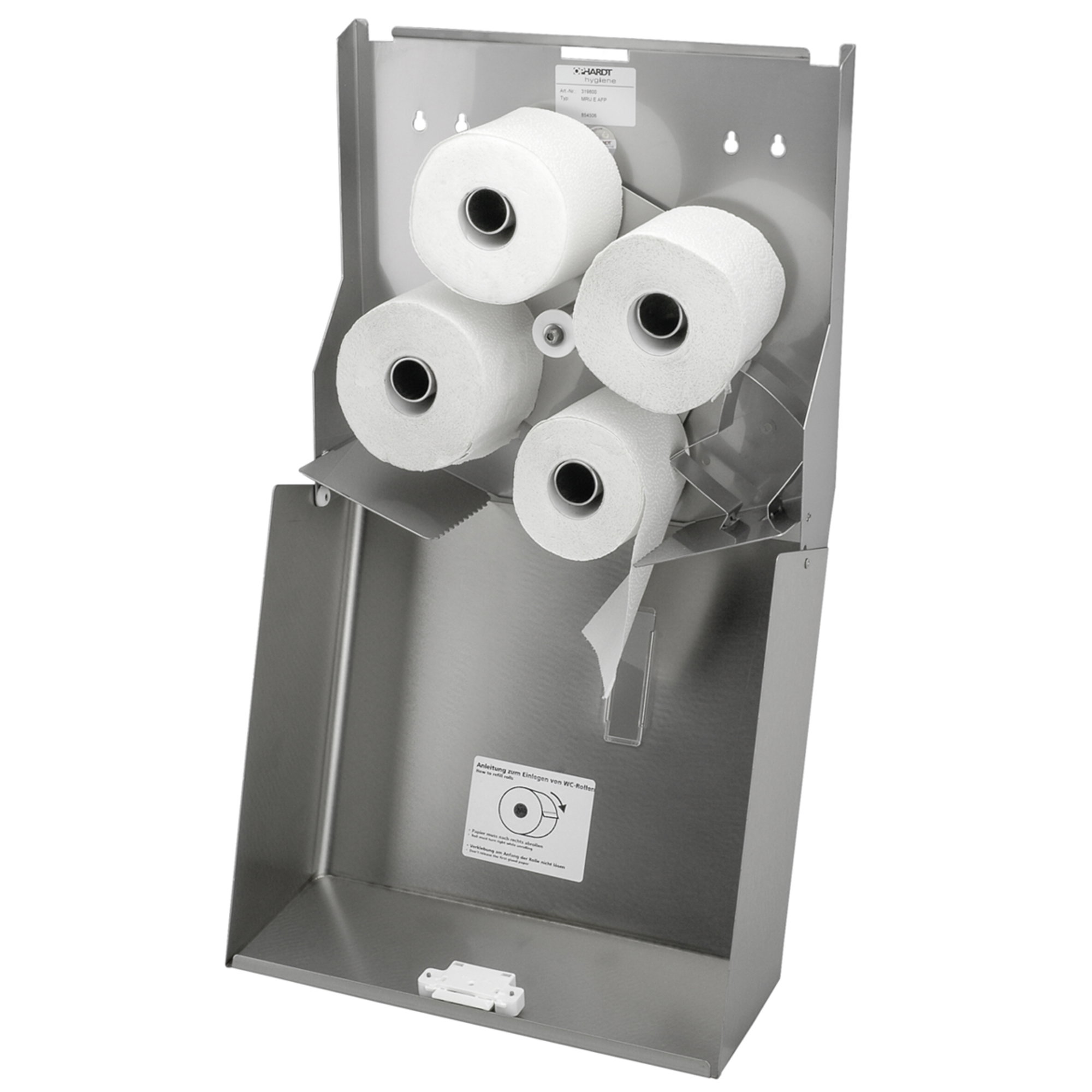 Händetrockner, Wandmontage, Papiertuchrollen, Industrie, Edelstahl