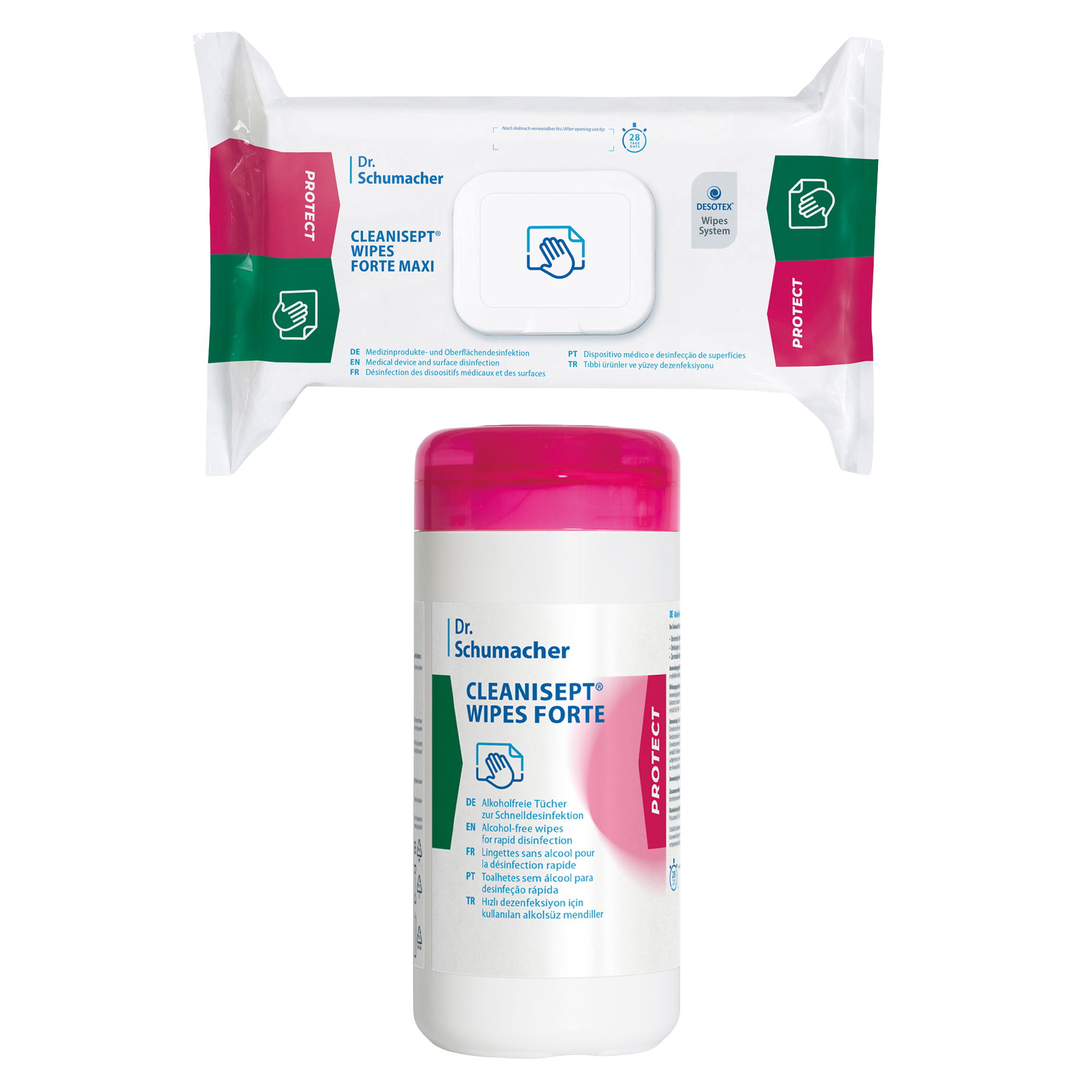 Desinfektionstücher | Dr. Schumacher Cleanisept Wipes Forte