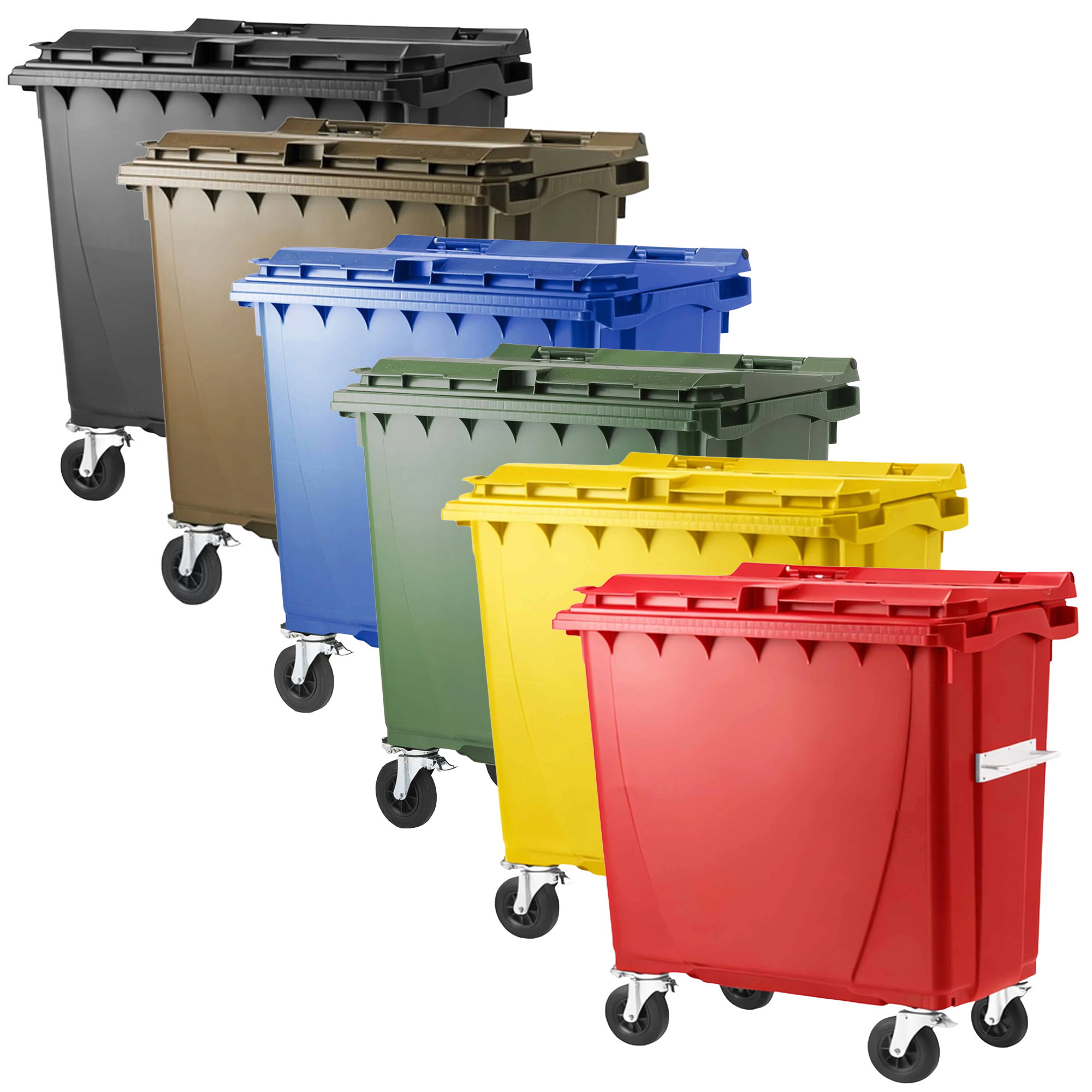 Kunststoffcontainer 770 Liter | mit Deckel | Vercon