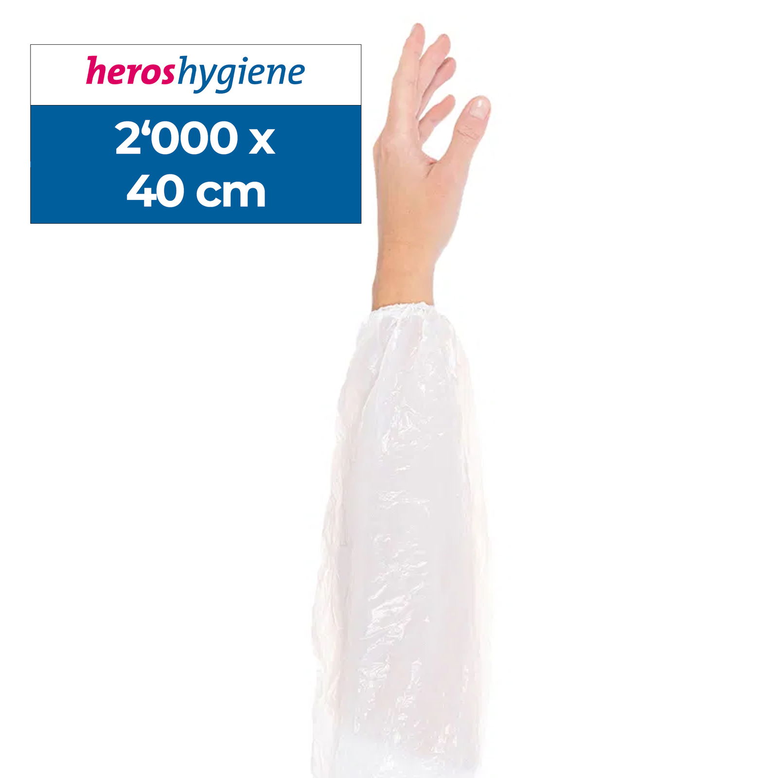 Ärmelschoner Light Weiss Polyethylen