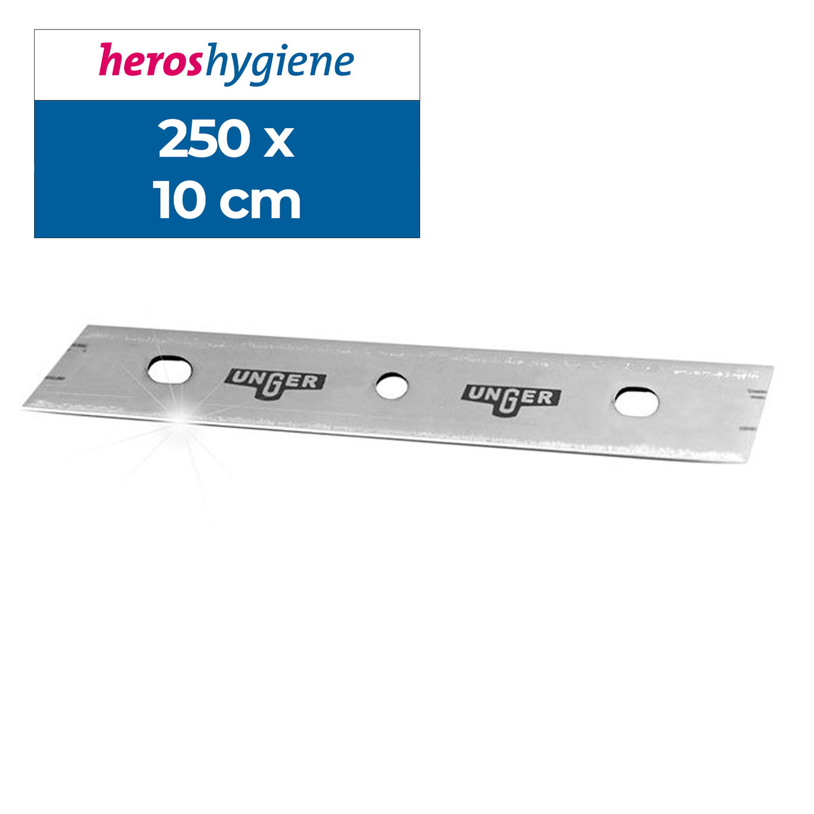 Unger Karbon-Glasschaberklingen KL100, 250 Klingen