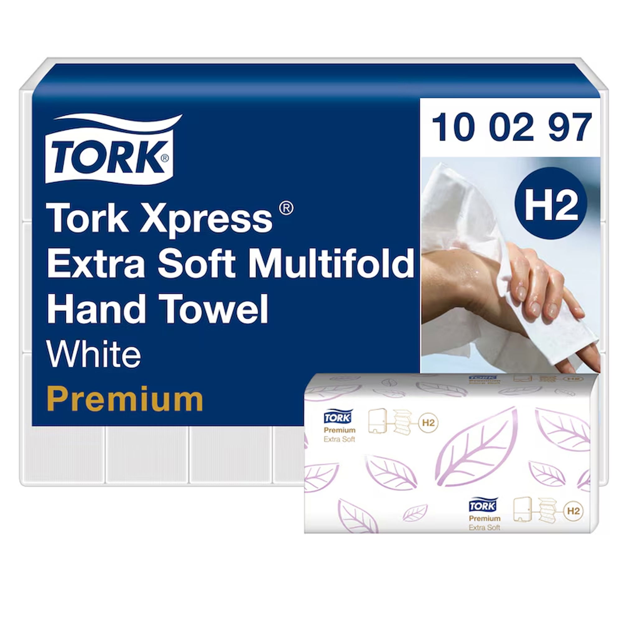 Paper towels W-fold | 2-ply | cellulose | Tork 100297 H2