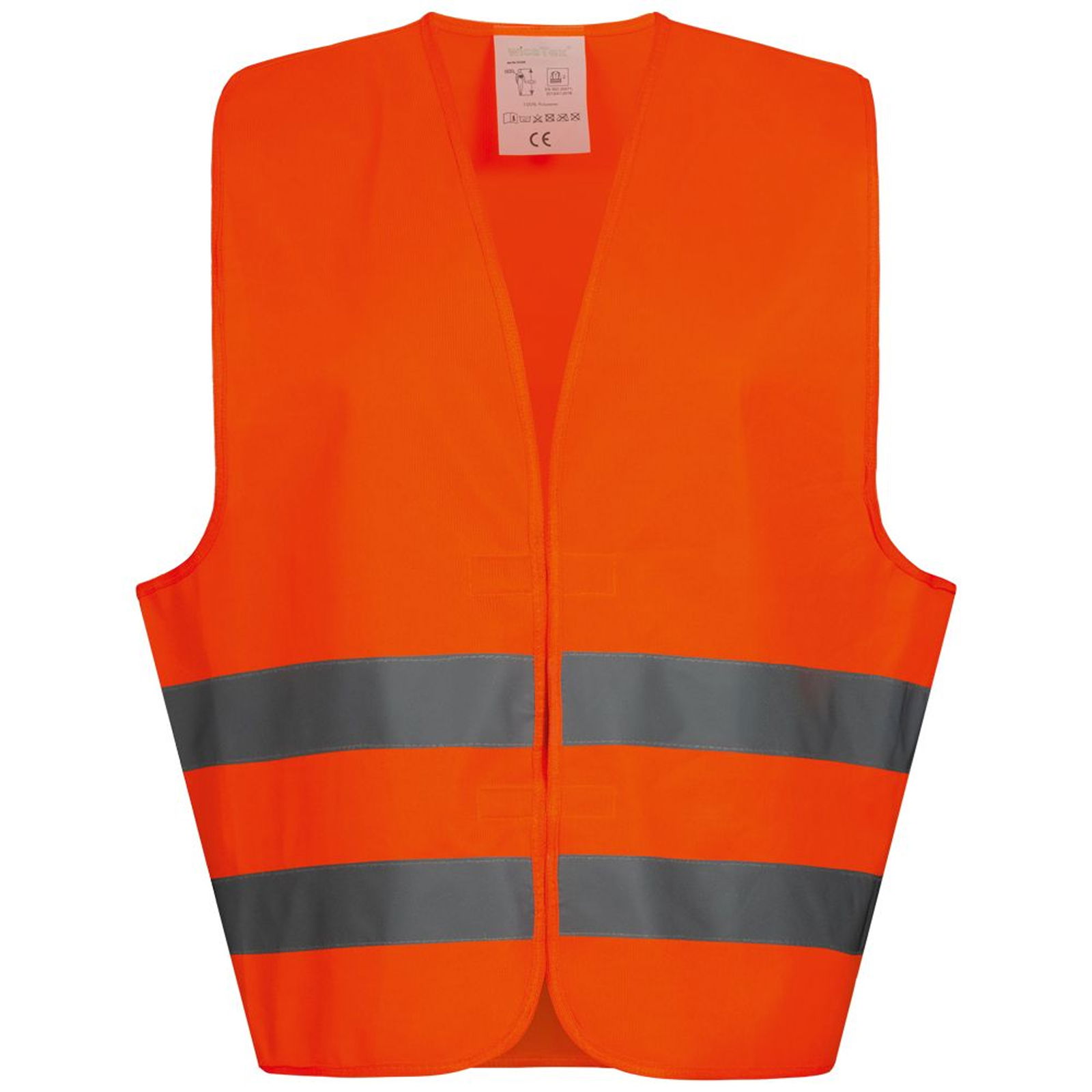 Leuchtweste orange Klettverschluss wicatex Oskar 22686