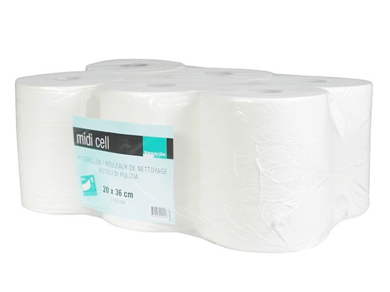Reinigungsrolle Midi 1-lagig Zellstoff