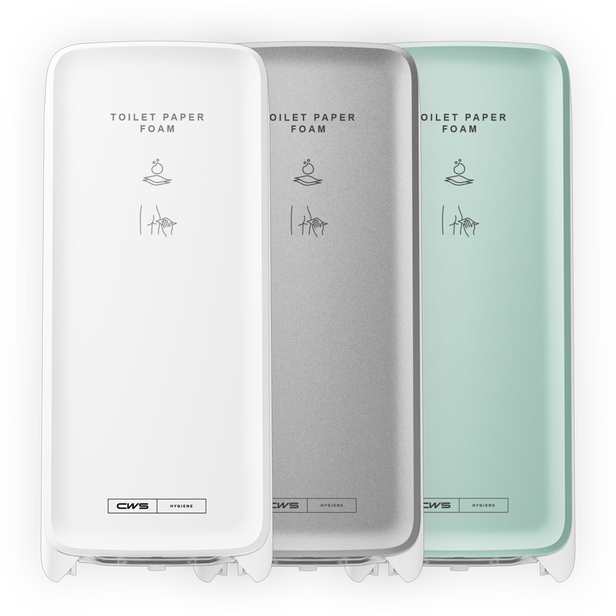 Toilettenpapierbefeuchter | 600 ml | Touchless | CWS PureLine Toiletpaper Foam Non-Touch