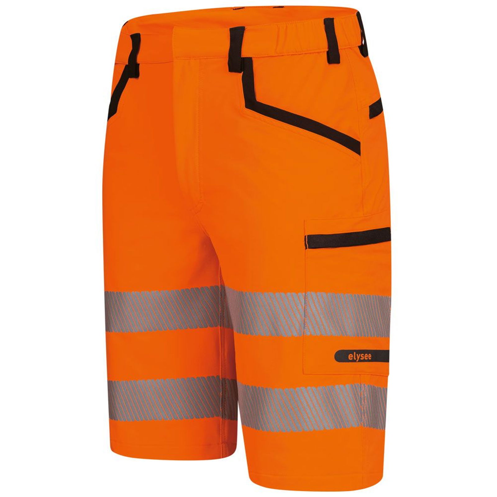 Warnschutzhose kurz orange Stretch Elysee Rouen 22766